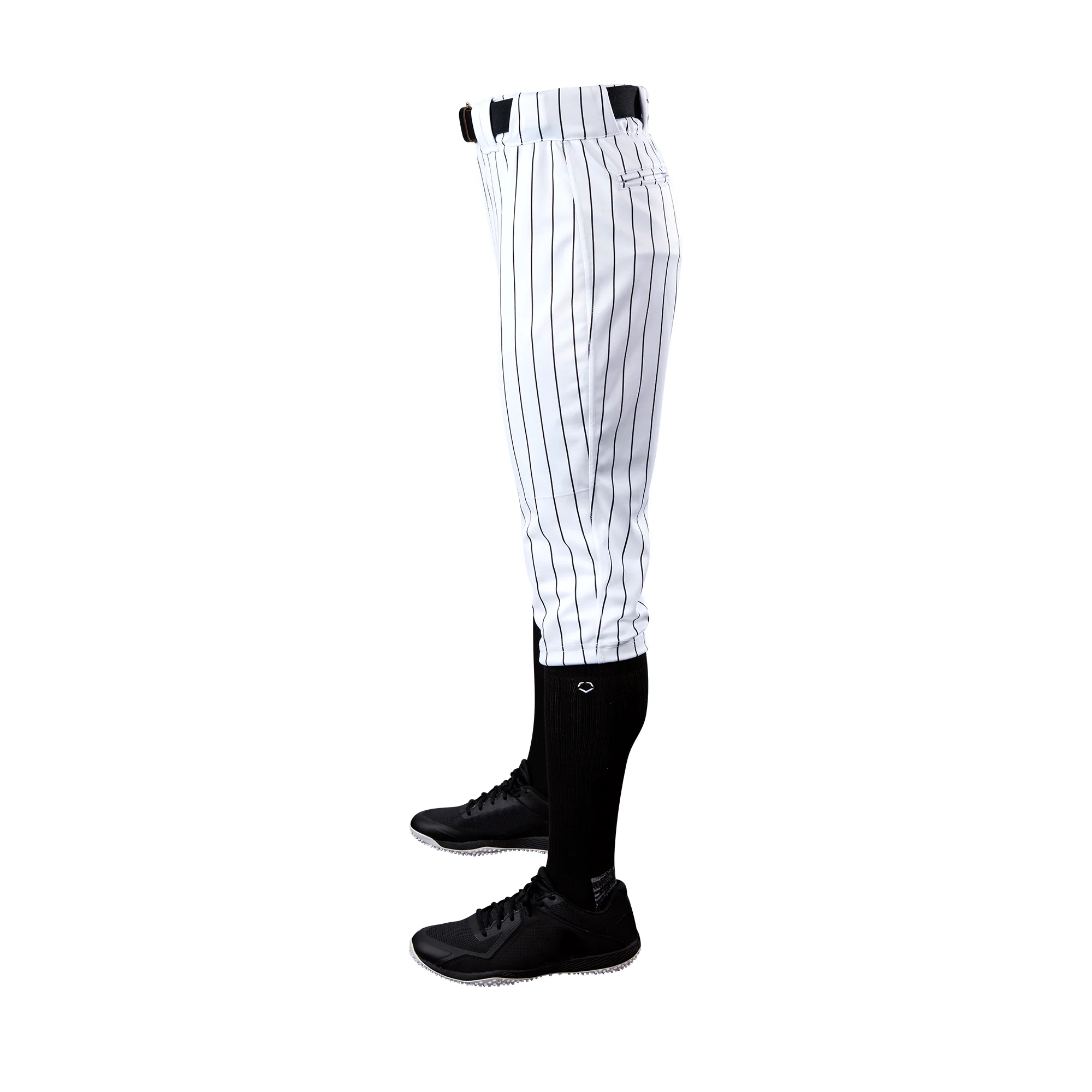 Evoshield Mens Salute White Knicker w/Black Pinstripe - Image 2