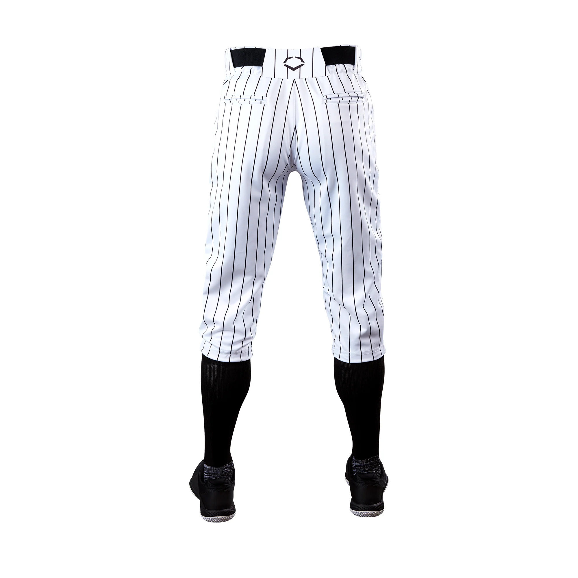 Evoshield Mens Salute White Knicker w/Black Pinstripe - Image 3