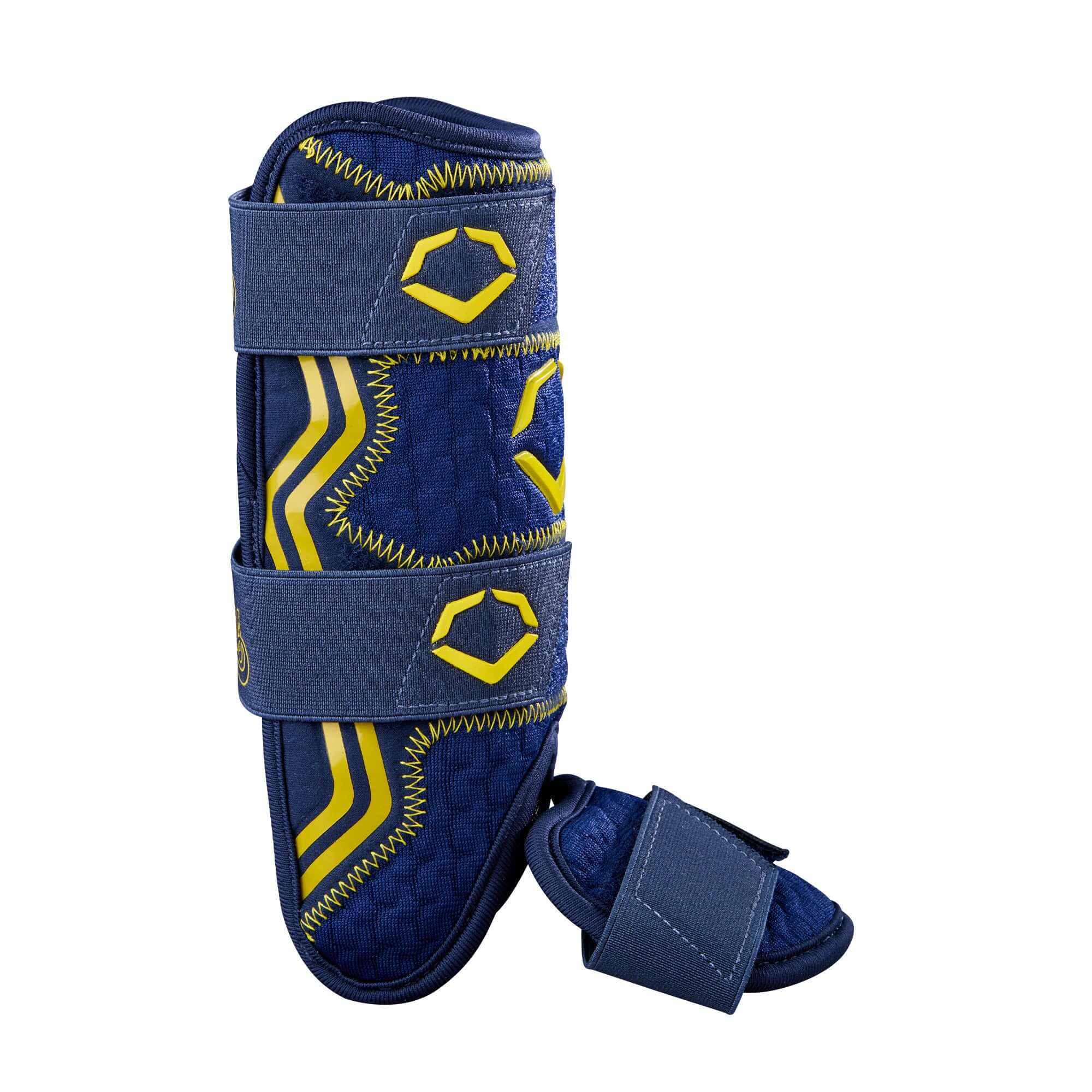 Evoshield X-SRZ Bananas Leg Guard Navy/Yellow - Image 4