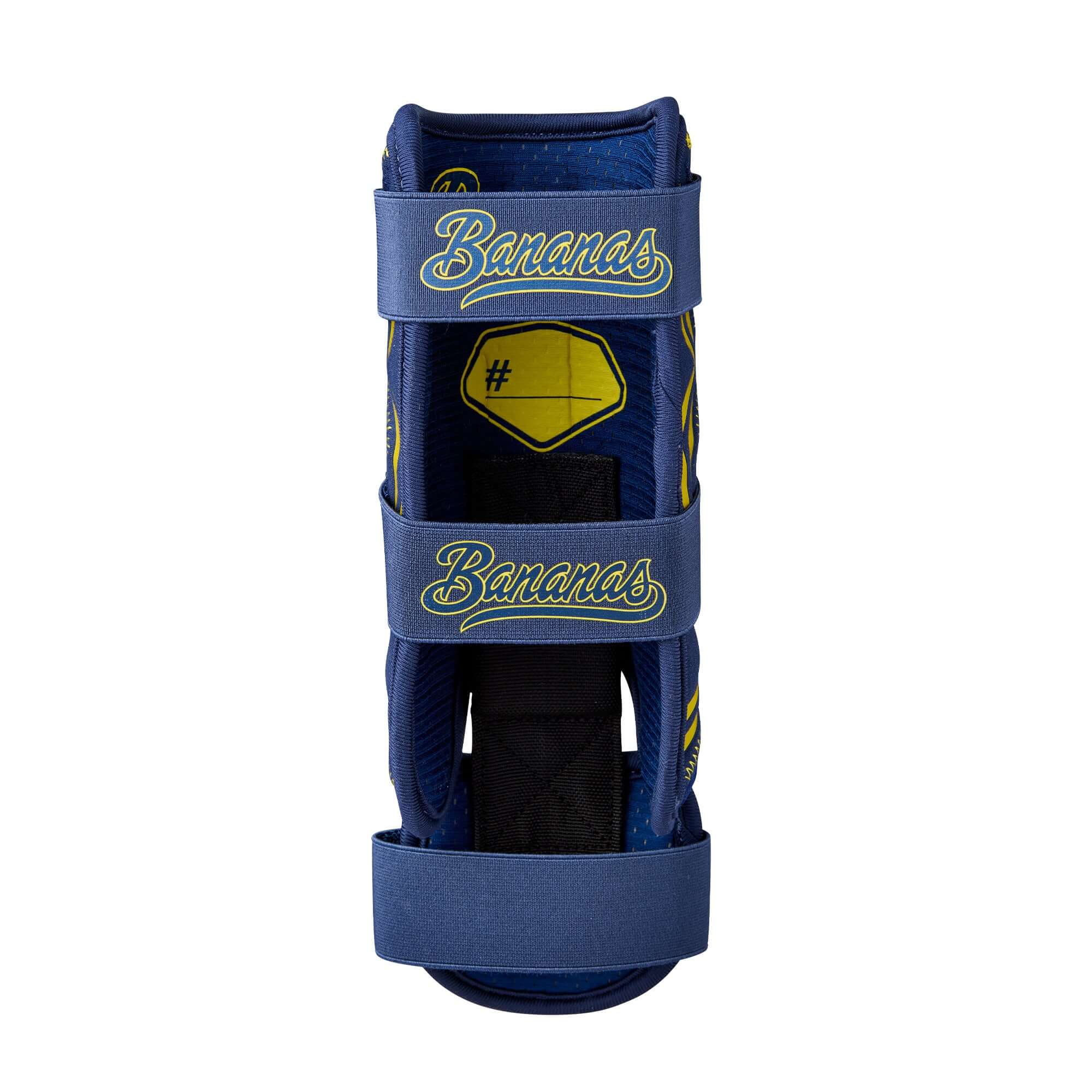 Evoshield X-SRZ Bananas Leg Guard Navy/Yellow - Image 5