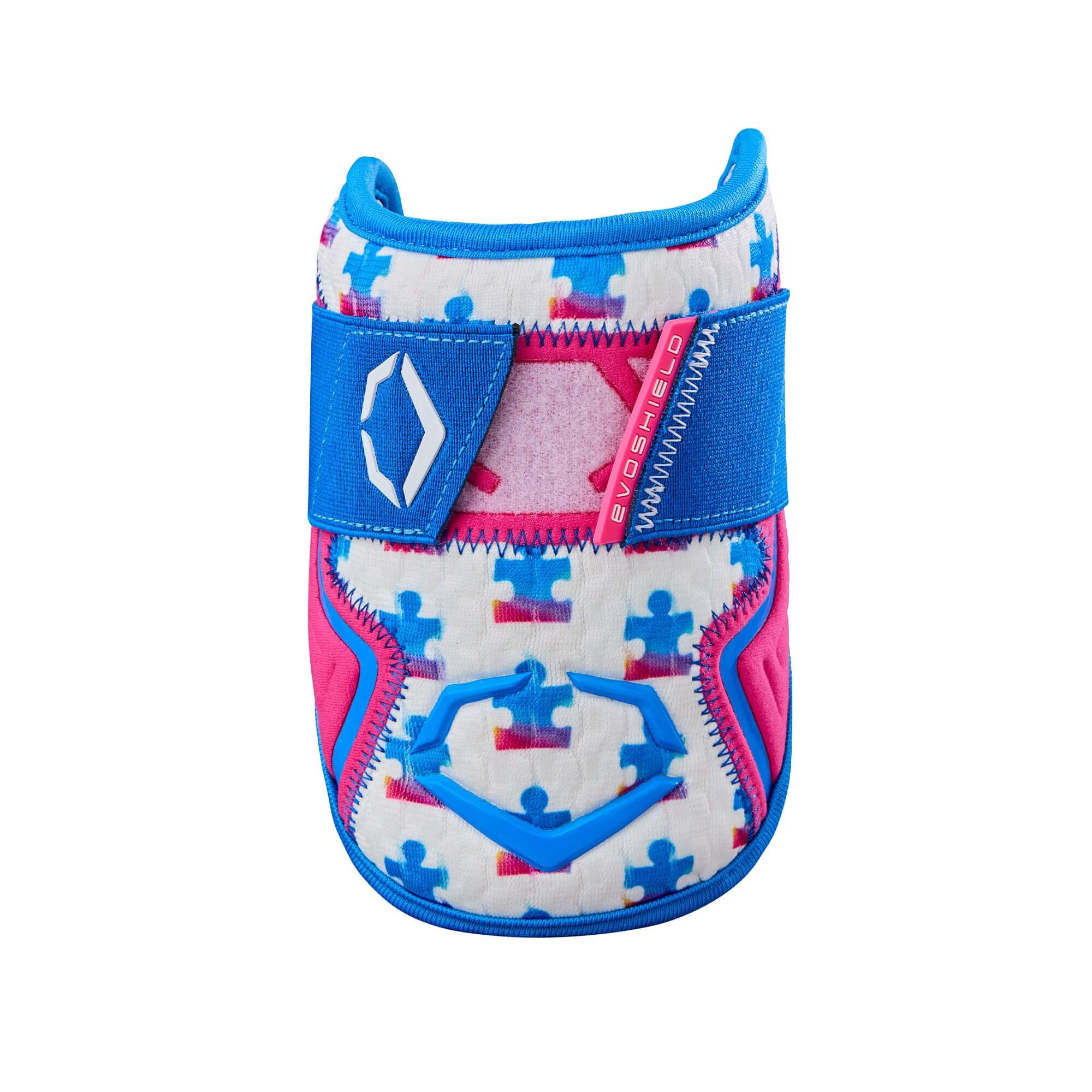 Evoshield X-SRZ Love the Moment Batter's Elbow Guard - White / Royal / Scarlet
