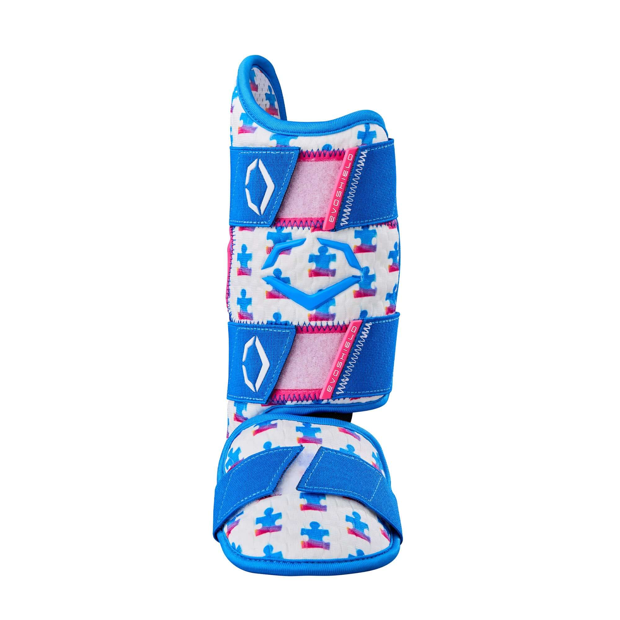 Evoshield X-SRZ Love the Moment Batter's Leg Guard - White / Royal / Scarlet - Image 2