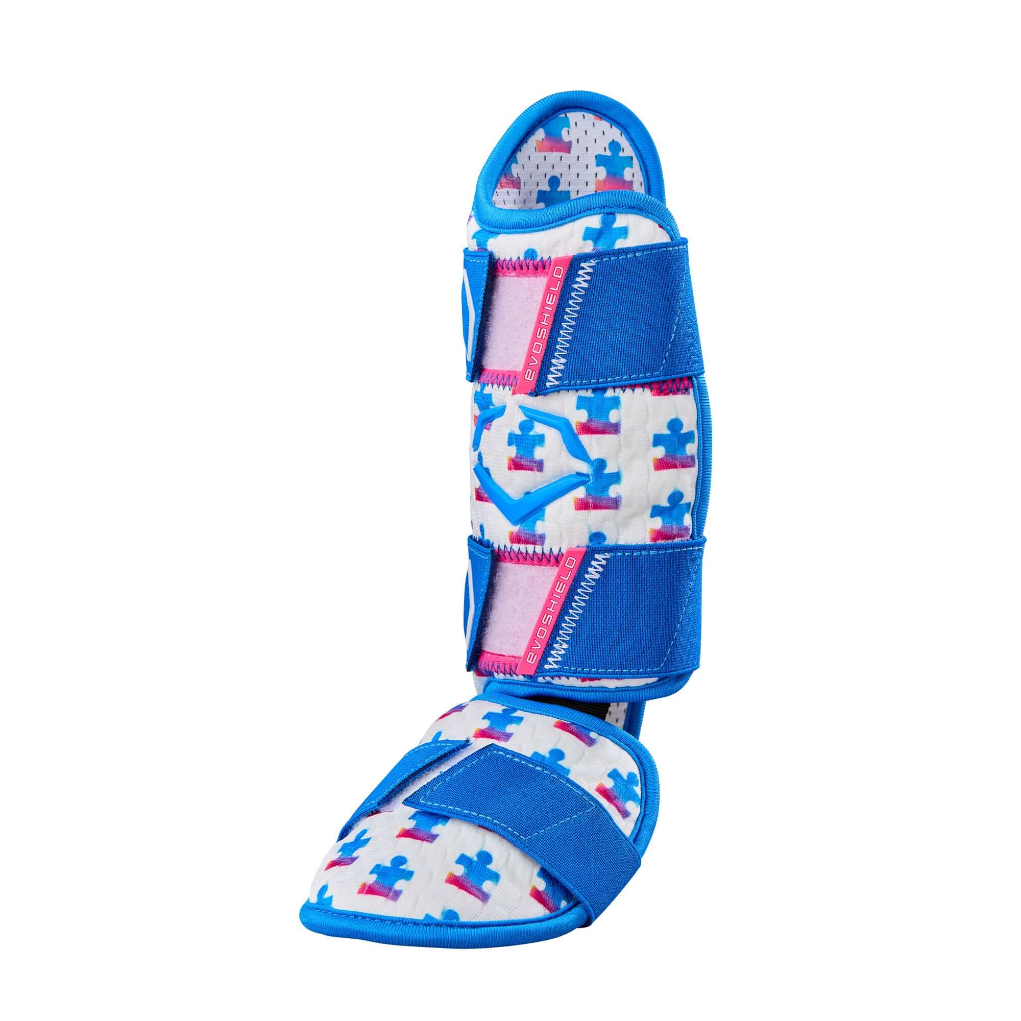 Evoshield X-SRZ Love the Moment Batter's Leg Guard - White / Royal / Scarlet - Image 3