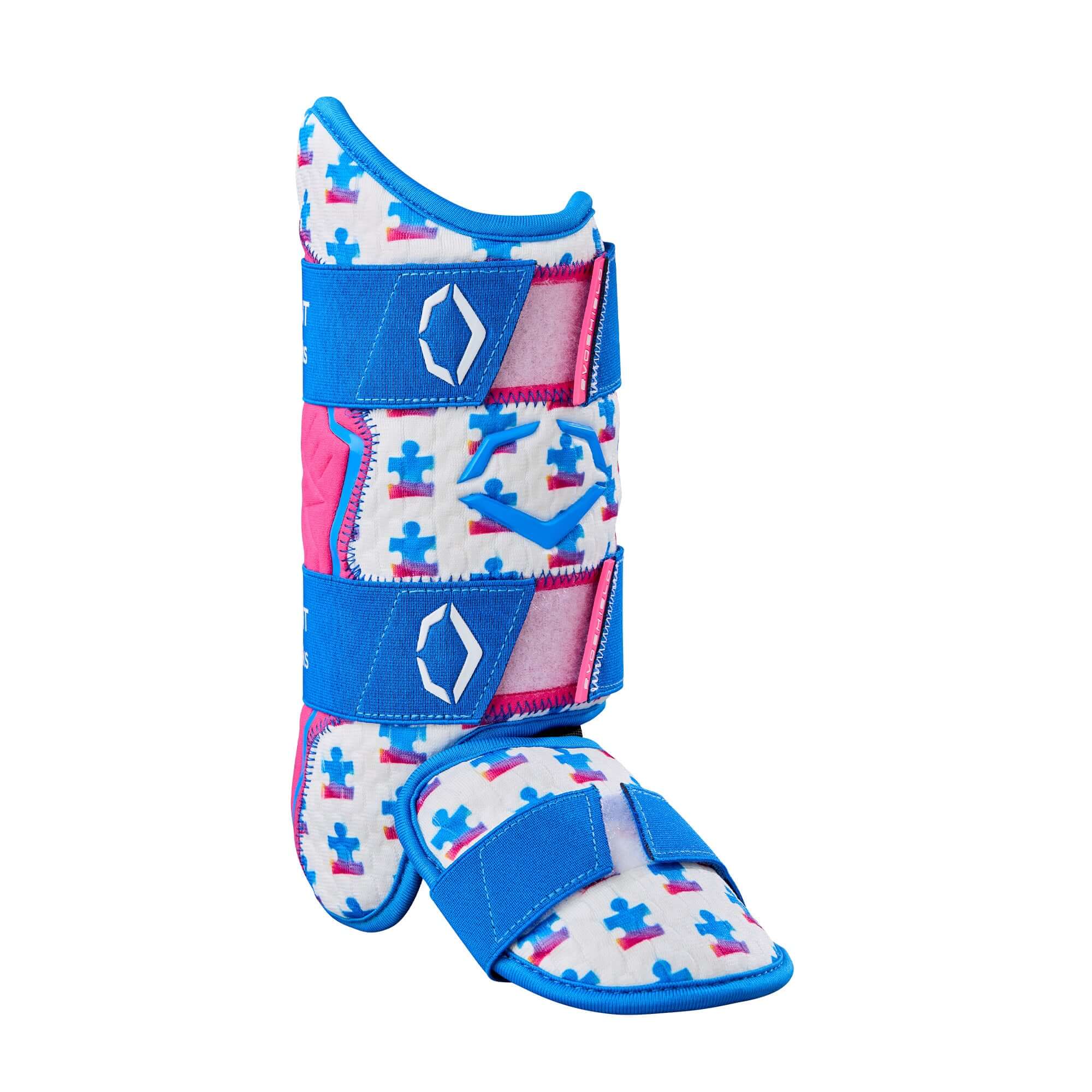 Evoshield X-SRZ Love the Moment Batter's Leg Guard - White / Royal / Scarlet - Image 8