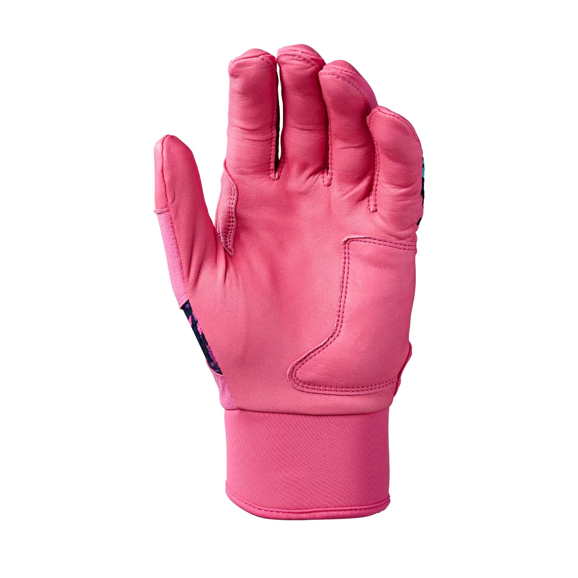 Evoshield X-SRZ Miami Vice Adult Carbyne Batting Glove - Hot Pink/ Black - Image 3