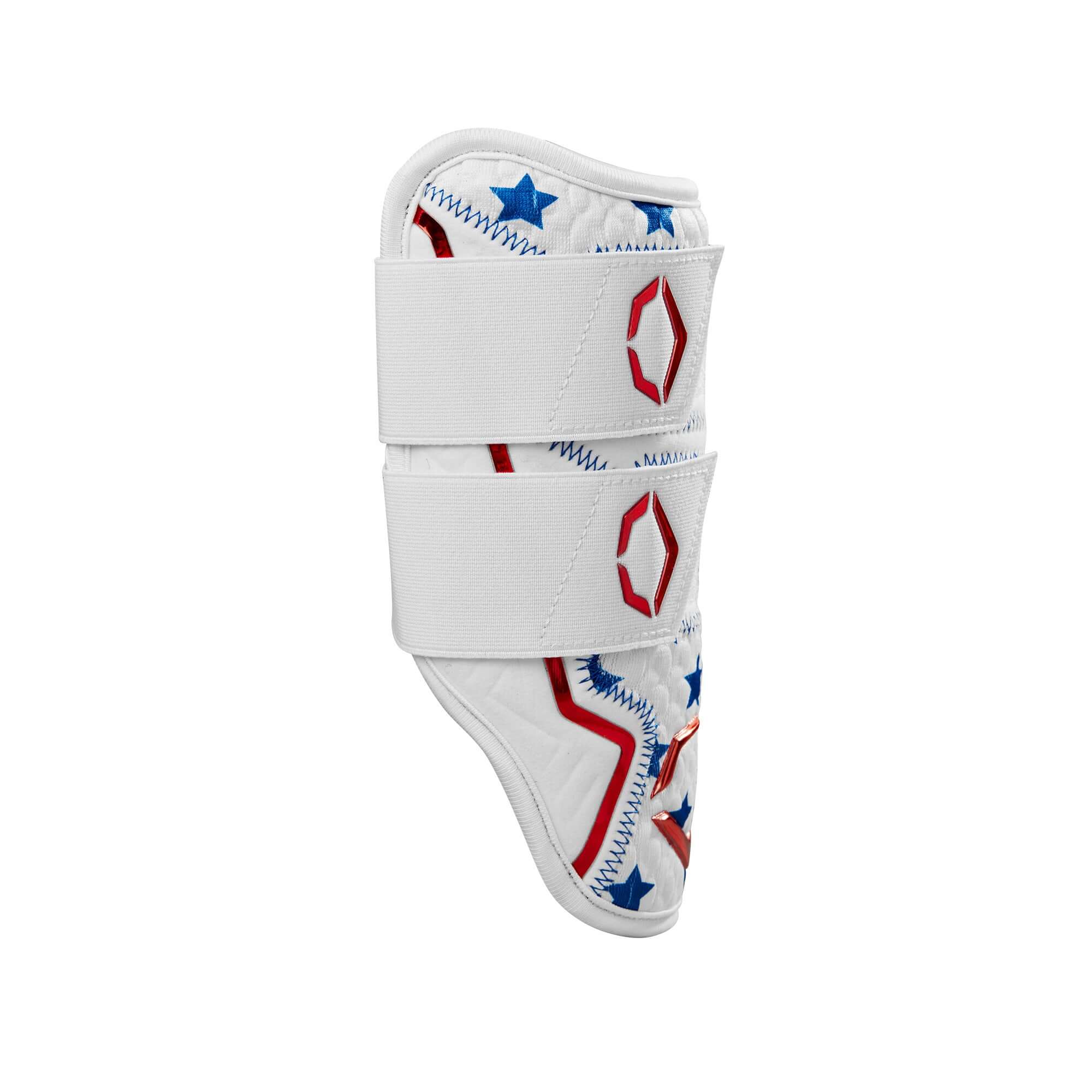 Evoshield X-SRZ Patriot Double Strap Elbow Guard - White/Royal/Scarlet - Image 4