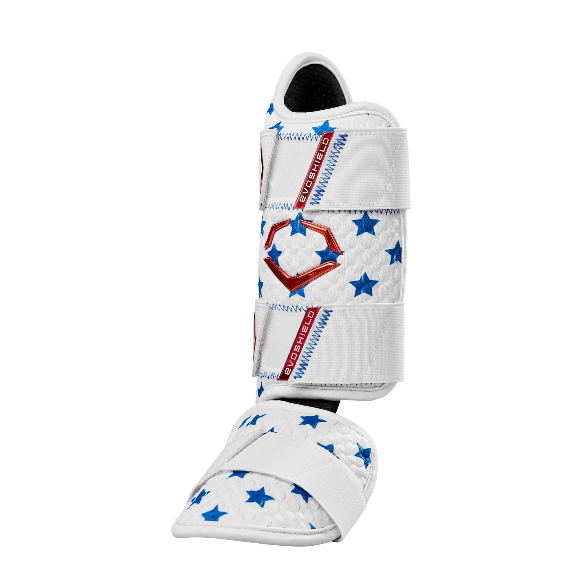 Evoshield X-SRZ Patriot Leg Guard - White/Royal/Scarlet - Image 3