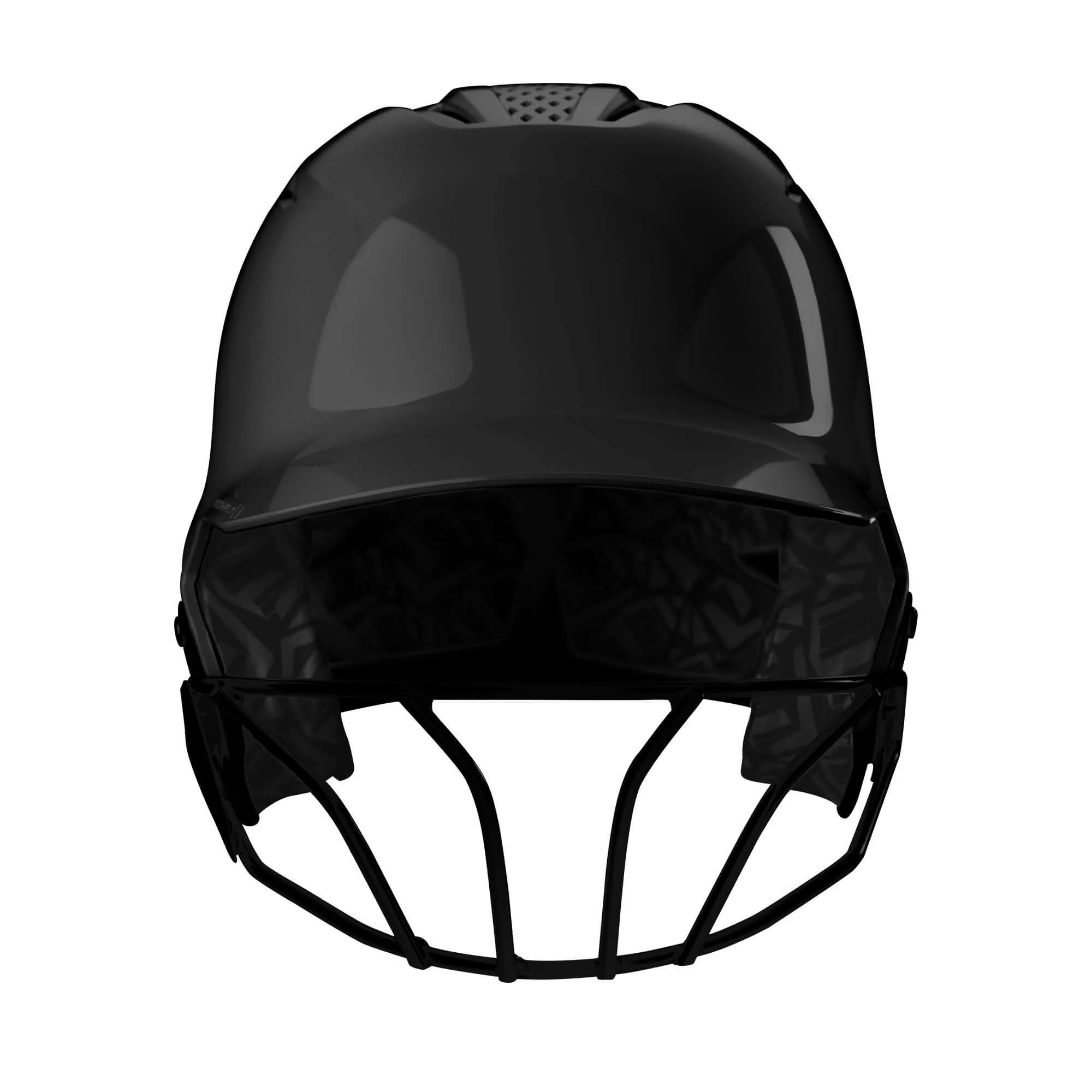 Evoshield XVT 2.0 Glossy Batting Helmet With Facemask - Black - Image 2