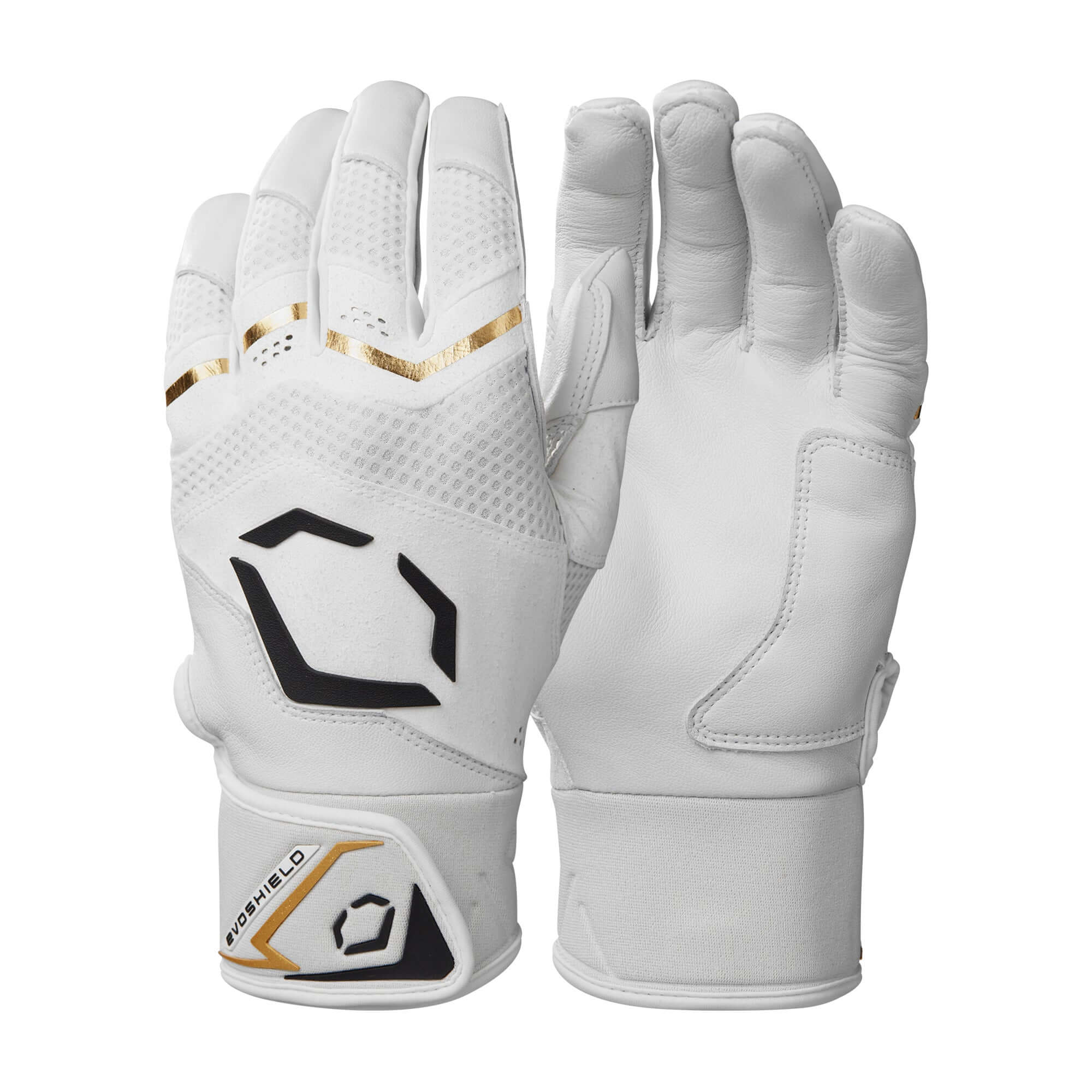 Evoshield Youth Carbyne Batting Glove Team White