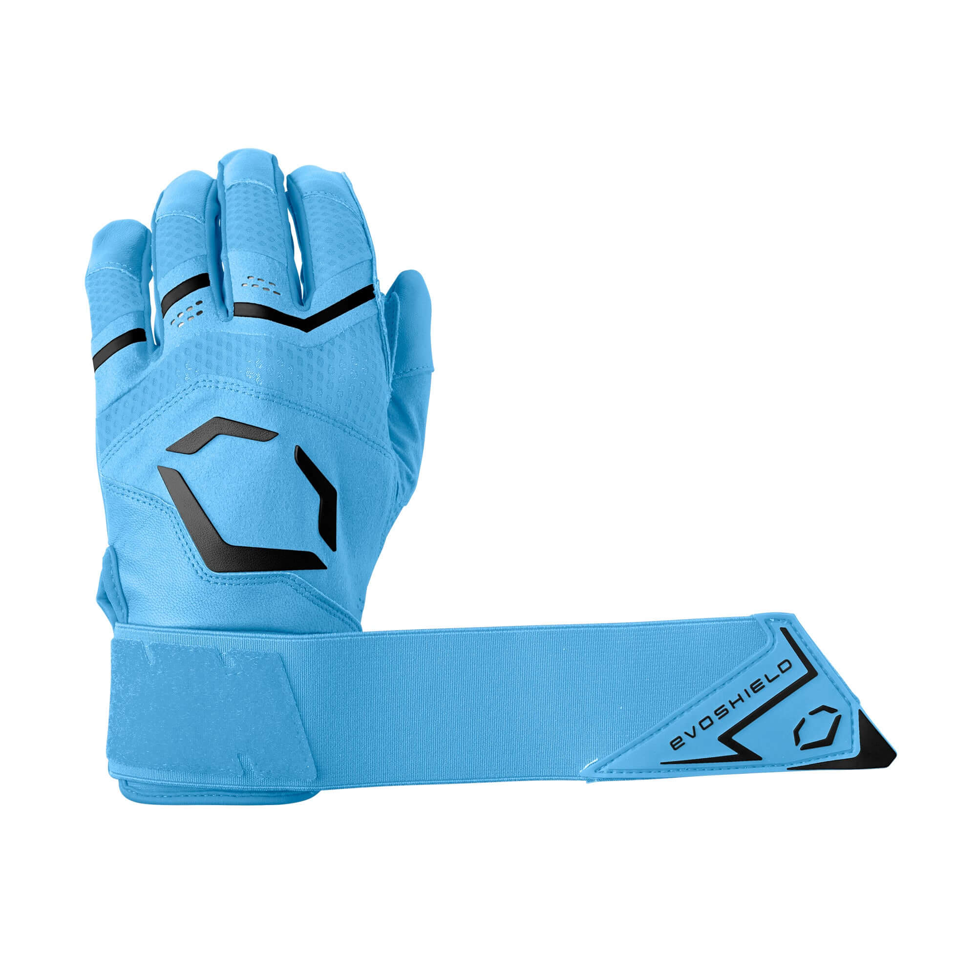 Evoshield Youth Carbyne Batting Glove w/ Strap Victory Blue - Image 4