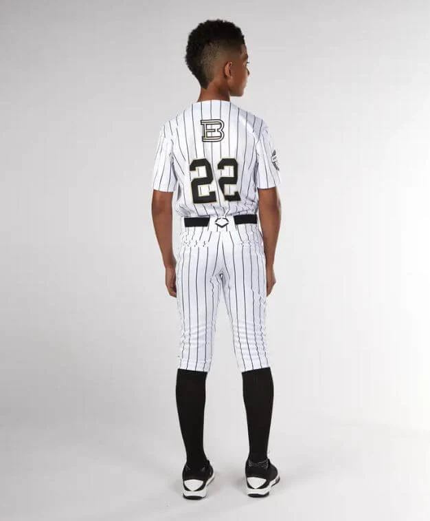Evoshield Youth Salute White Knicker w/Black Pinstripe - Image 4