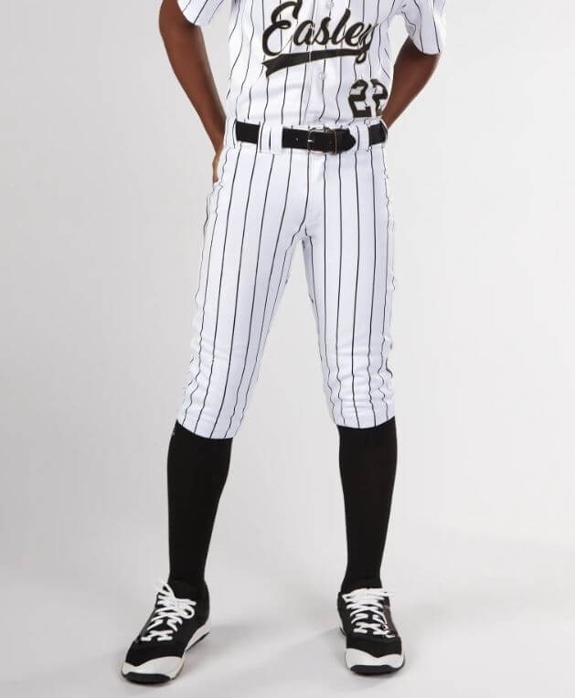 Evoshield Youth Salute White Knicker w/Black Pinstripe - Image 6