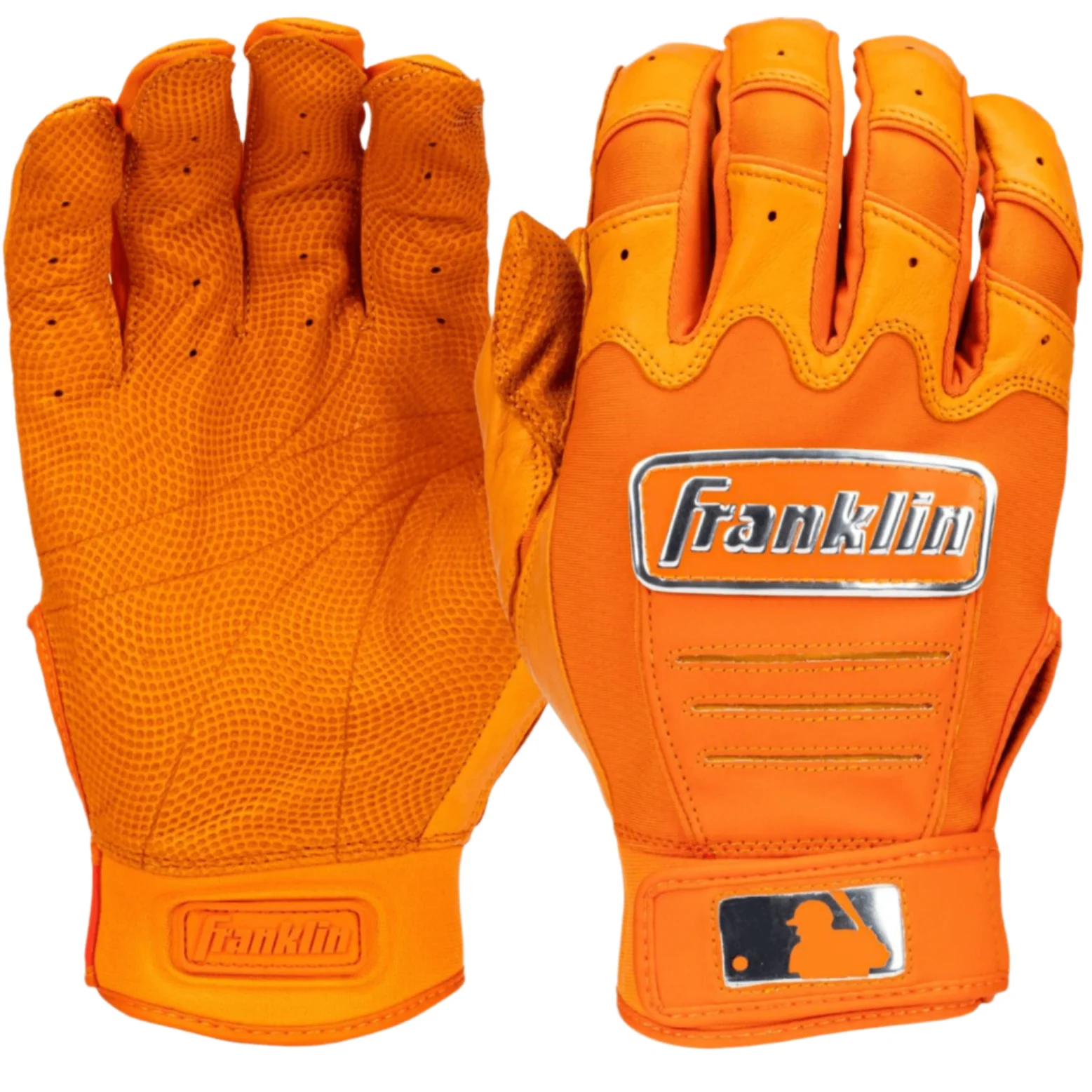 Franklin Adult CFX Pro Chrome Batting Gloves - Orange