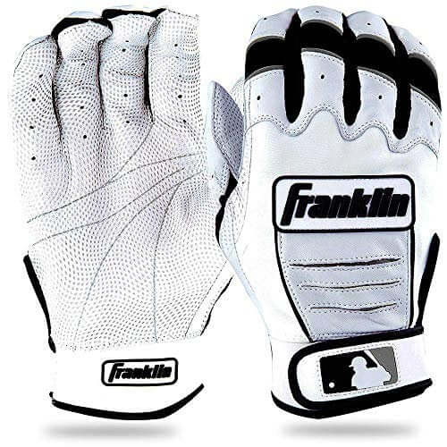 Franklin CFX Pro Batting Gloves - Pearl w/Black Piping - Image 4