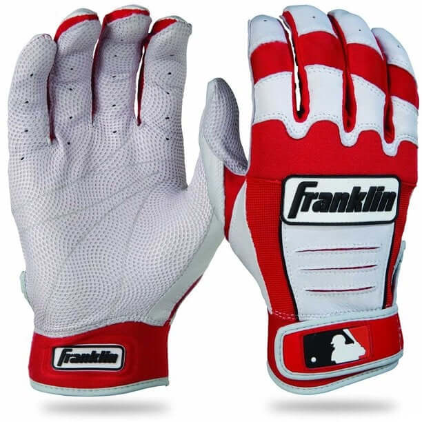 Franklin CFX Pro Batting Gloves - Red/Pearl - Image 6