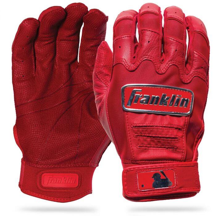 Franklin CFX Pro Chrome Series Batting Gloves - Red - Image 7