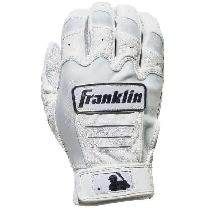 Franklin CFX Pro Chrome Series Batting Gloves - White - Image 4