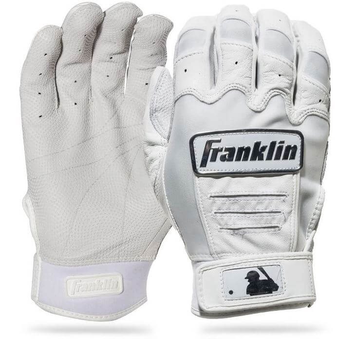 Franklin CFX Pro Chrome Series Batting Gloves - White - Image 6