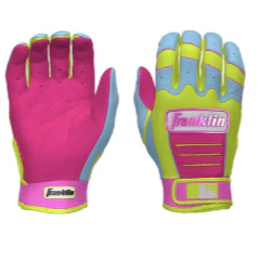 Franklin CFX Pro Custom Batting Gloves Caribbean Yellow - Image 2