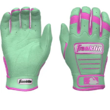 Franklin CFX Pro Custom Batting Gloves Mint/Pink - Image 2