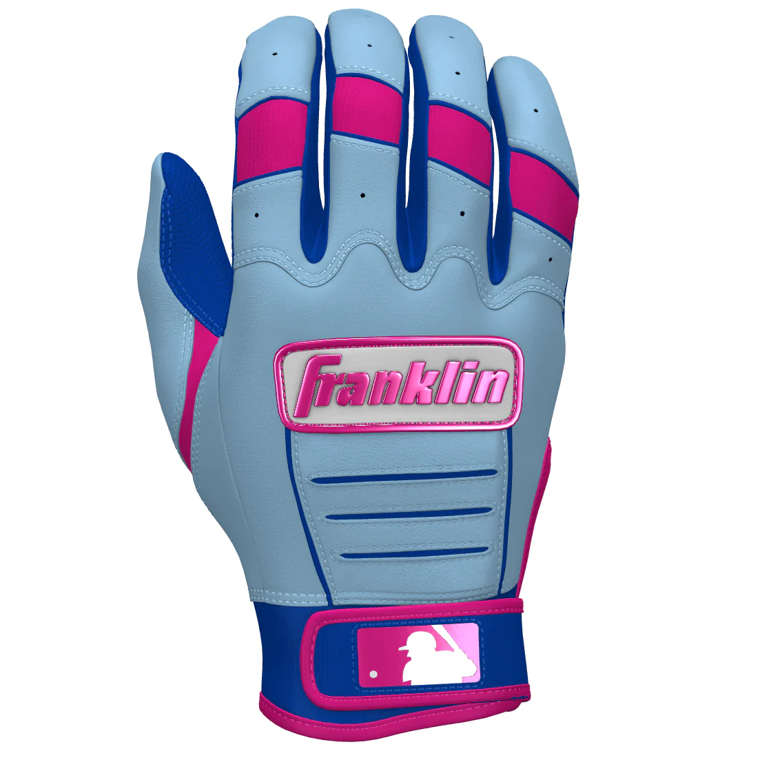 Franklin CFX Pro Custom Batting Gloves Raspberry - Image 2