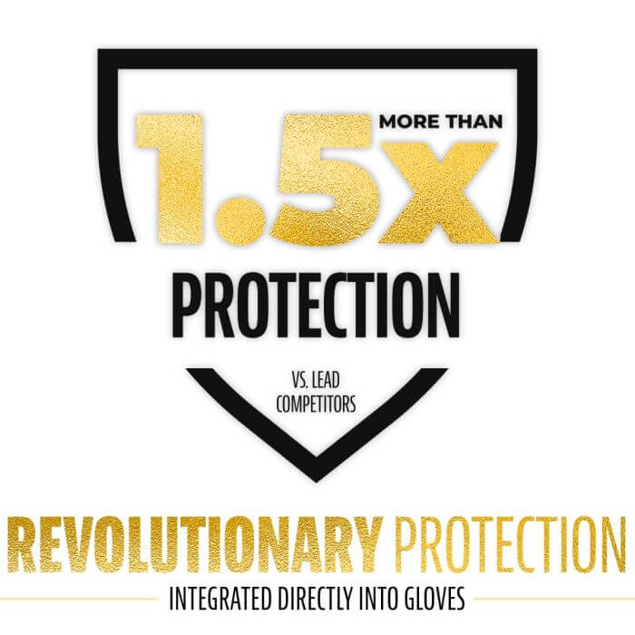 Franklin CFX Pro PRT Series Batting Gloves - Black/Gold - Image 6