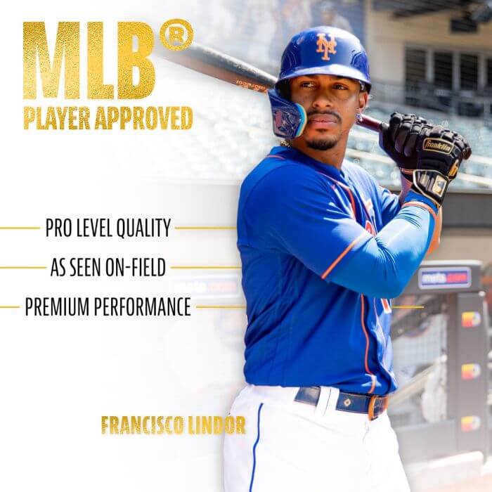 Franklin CFX Pro PRT Series Batting Gloves - Black/Gold - Image 8