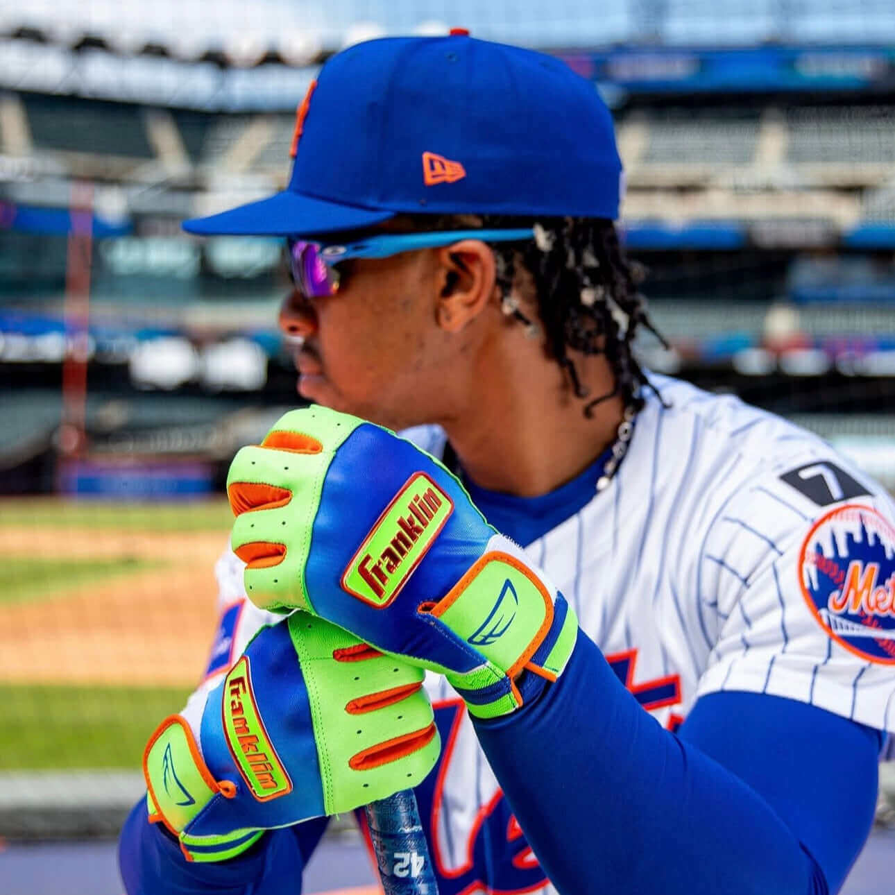 Franklin Lindor Limited Edition Pro Classic Batting Gloves Youth - Image 6