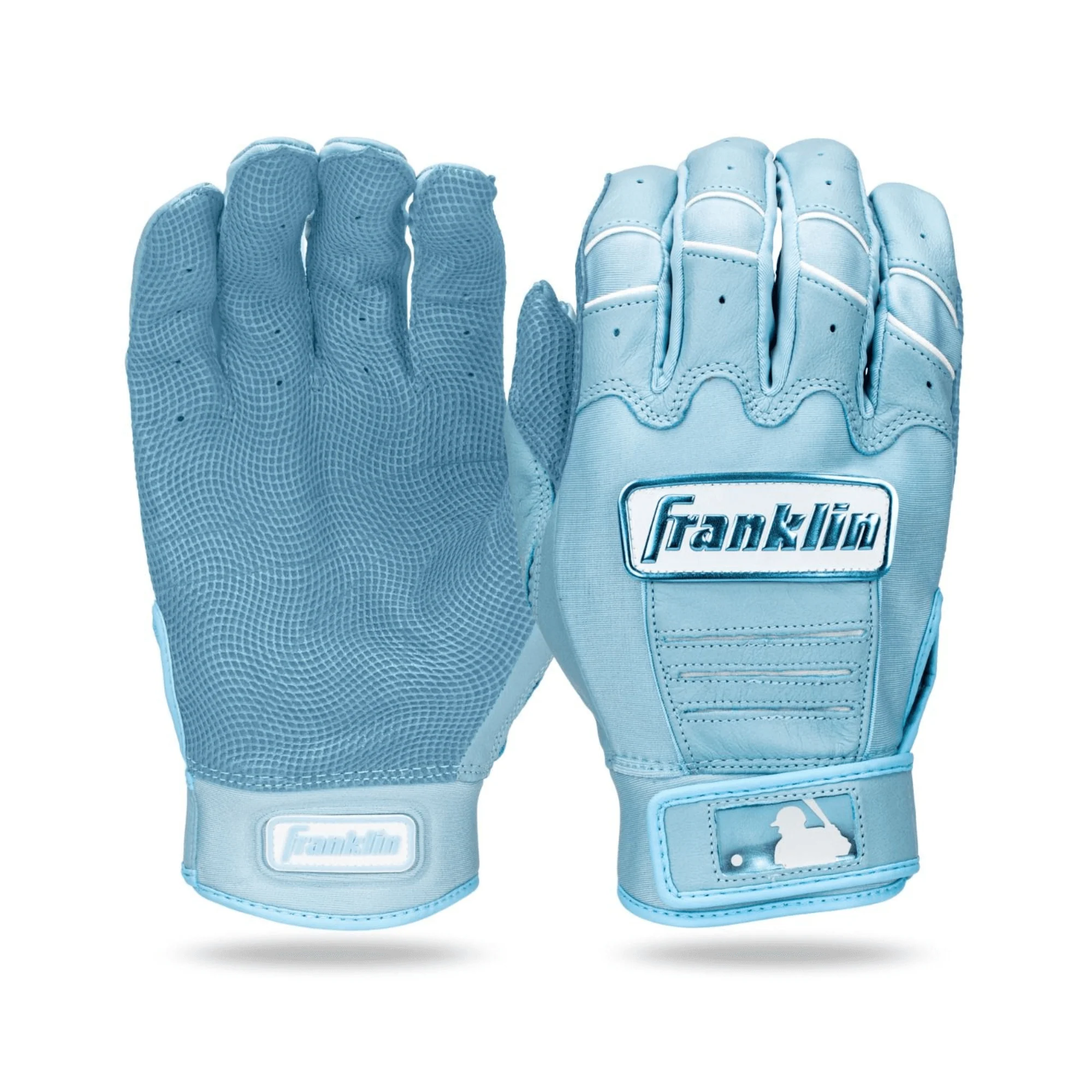 Franklin Adult MLB CFX Hi-Lite Batting Gloves - Carolina Blue - Image 11