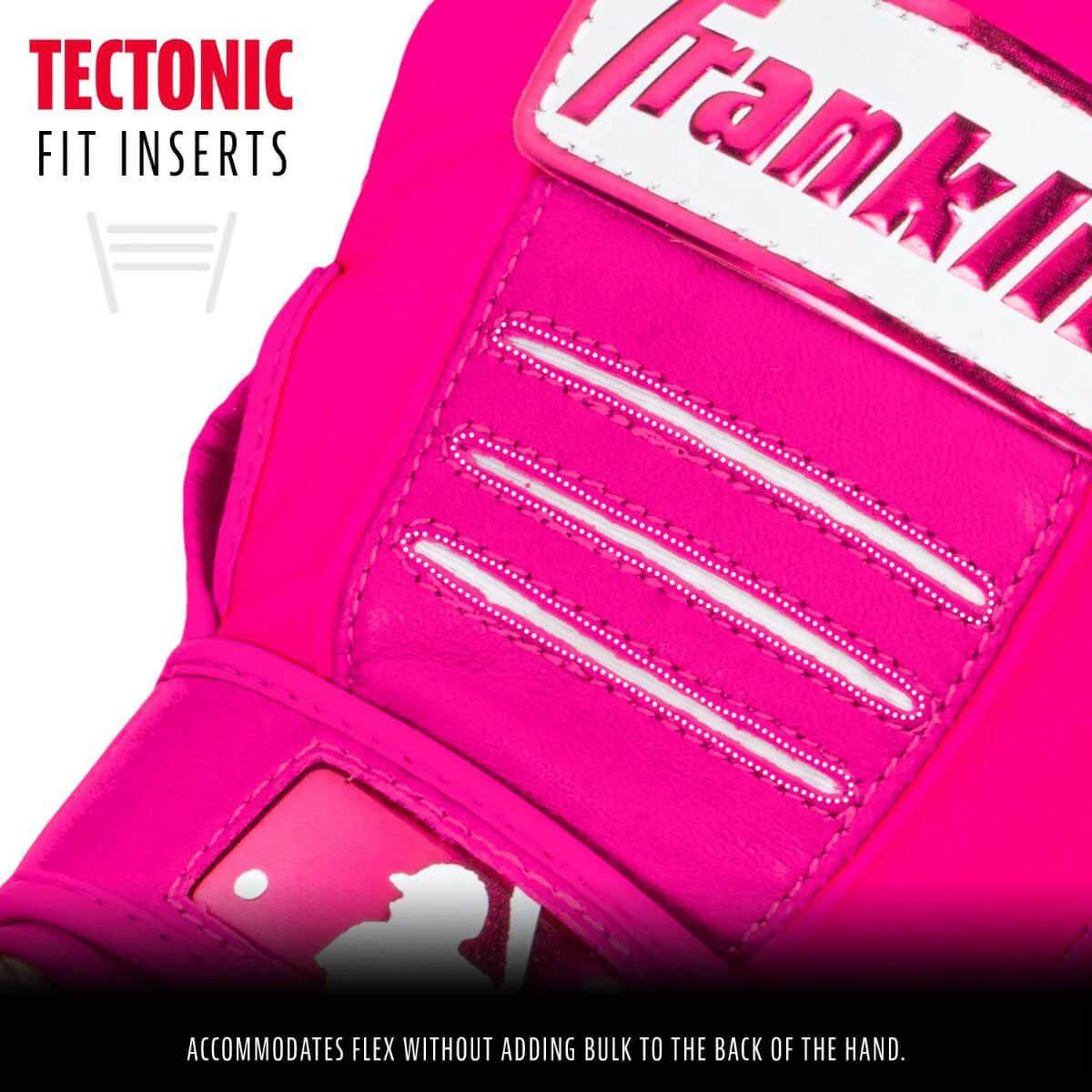 Franklin MLB CFX Pro Hi-Lite Batting Gloves - Pink - Image 3