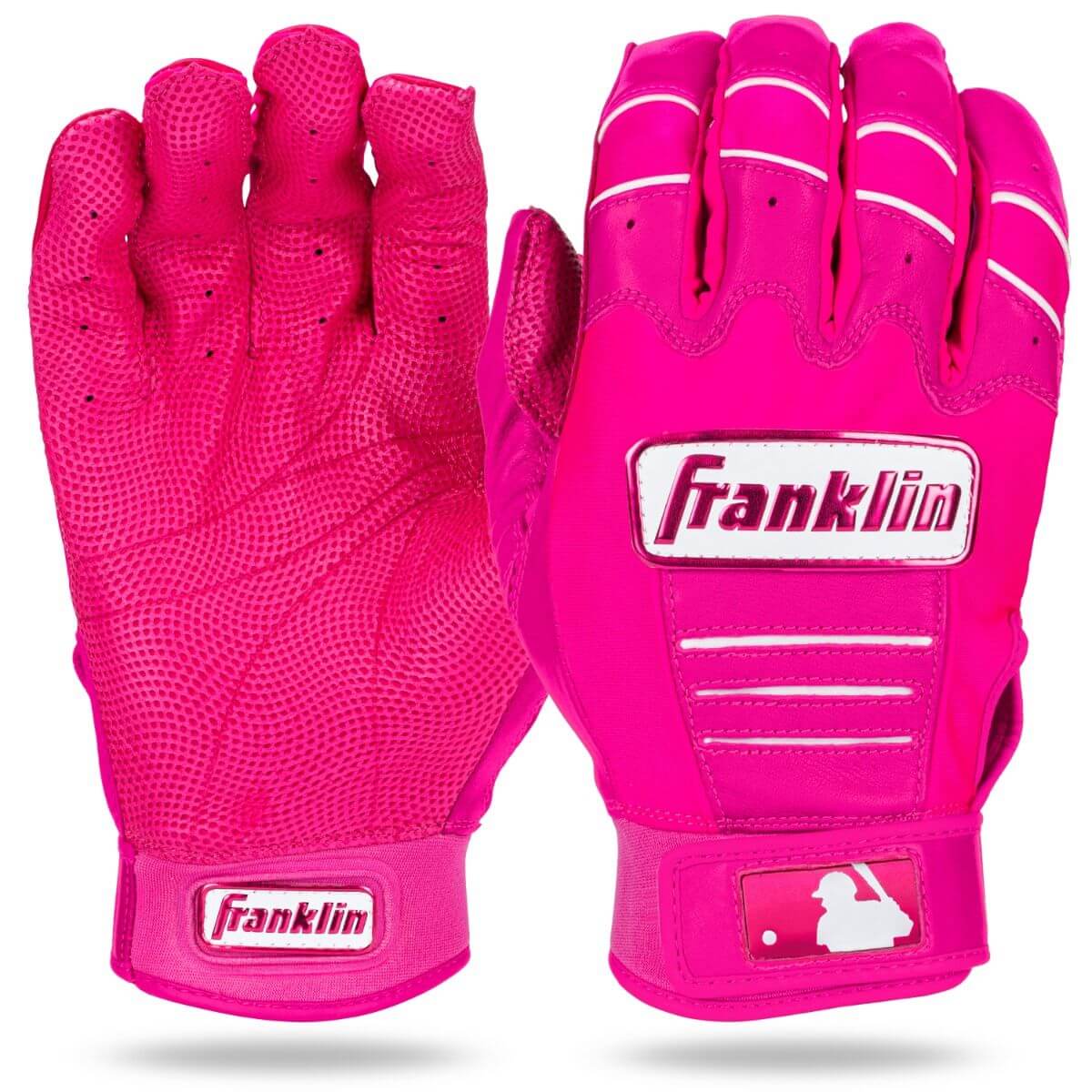Franklin MLB CFX Pro Hi-Lite Batting Gloves - Pink - Image 5