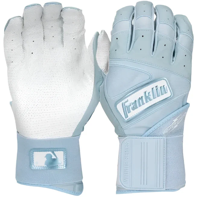 Franklin Adult Infinite Powerstrap Series Batting Gloves - Carolina Blue