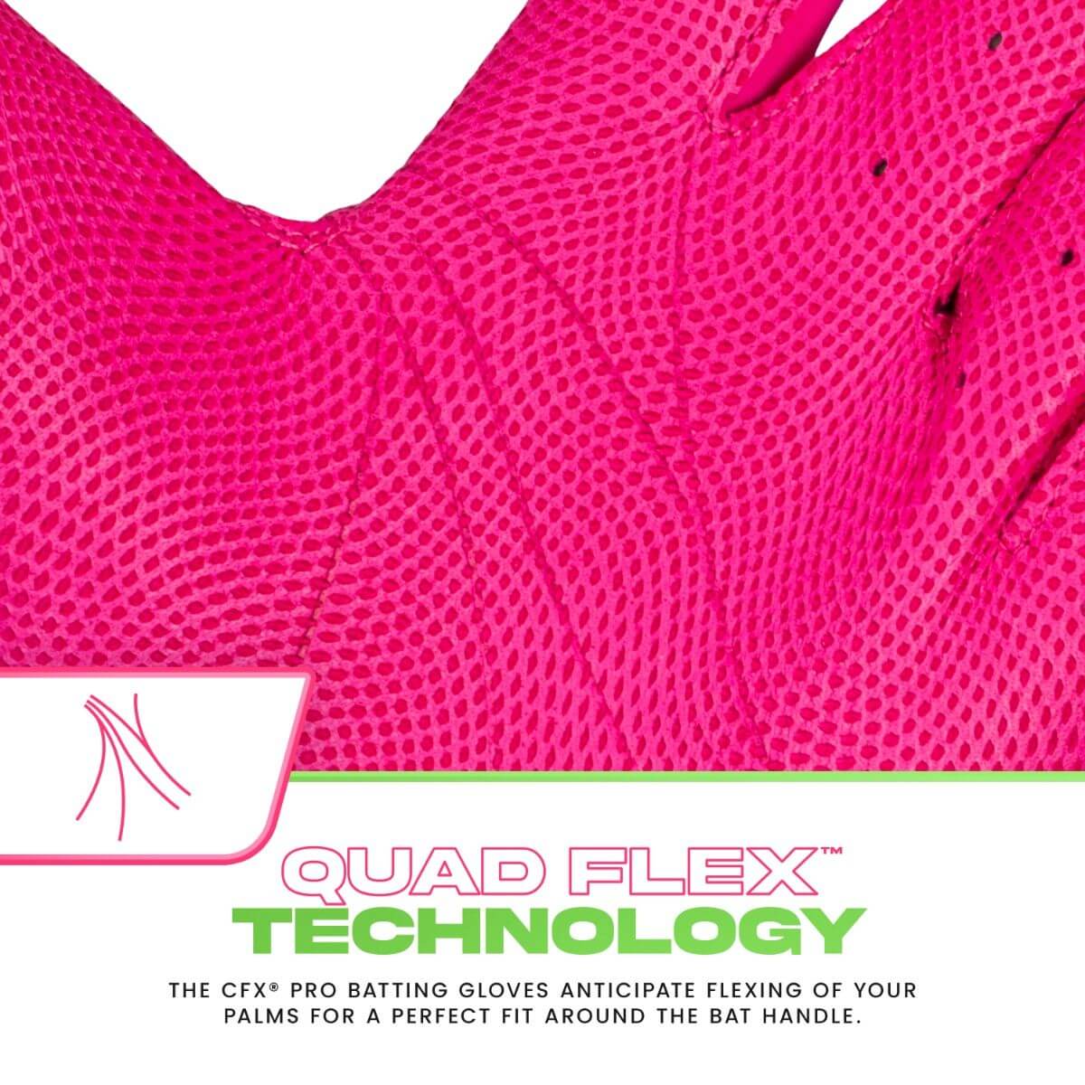 Franklin Youth CFX Pro Batting Gloves - Watermelon - Image 3