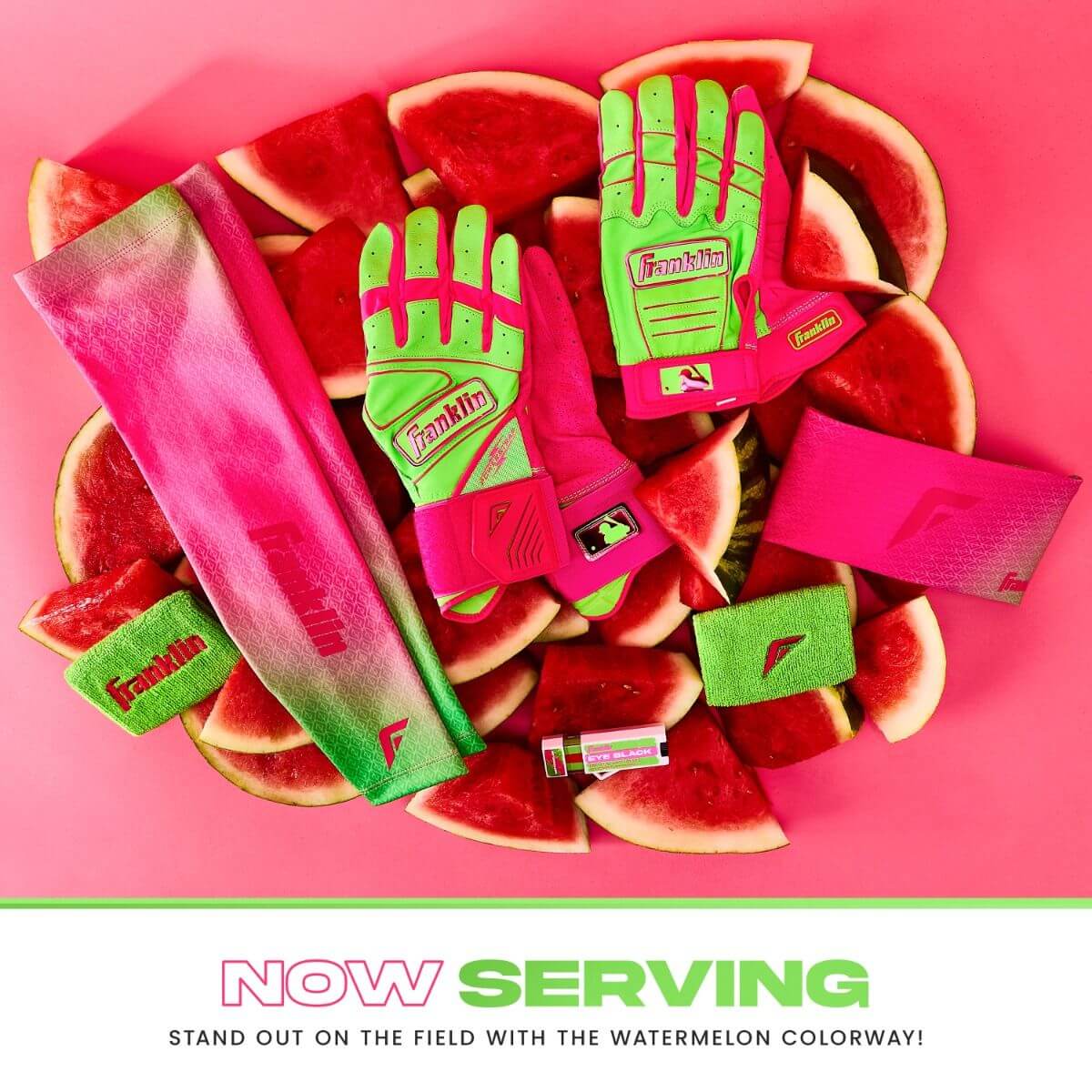 Franklin Youth CFX Pro Batting Gloves - Watermelon - Image 4