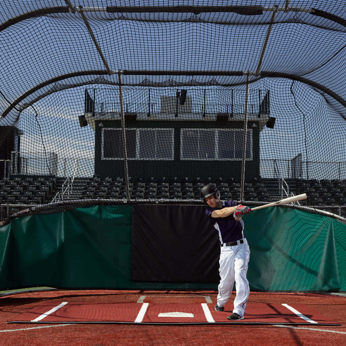 12' X 6' Clay Batting Mat Pro (Lined) - Image 3