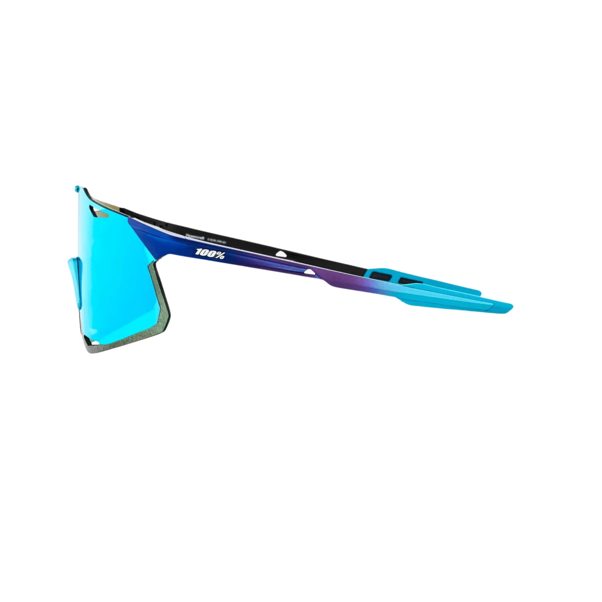 100% Hypercraft - Matte Metallic Into the Fade - Blue Topaz Multilayer Mirror Lens - Image 3