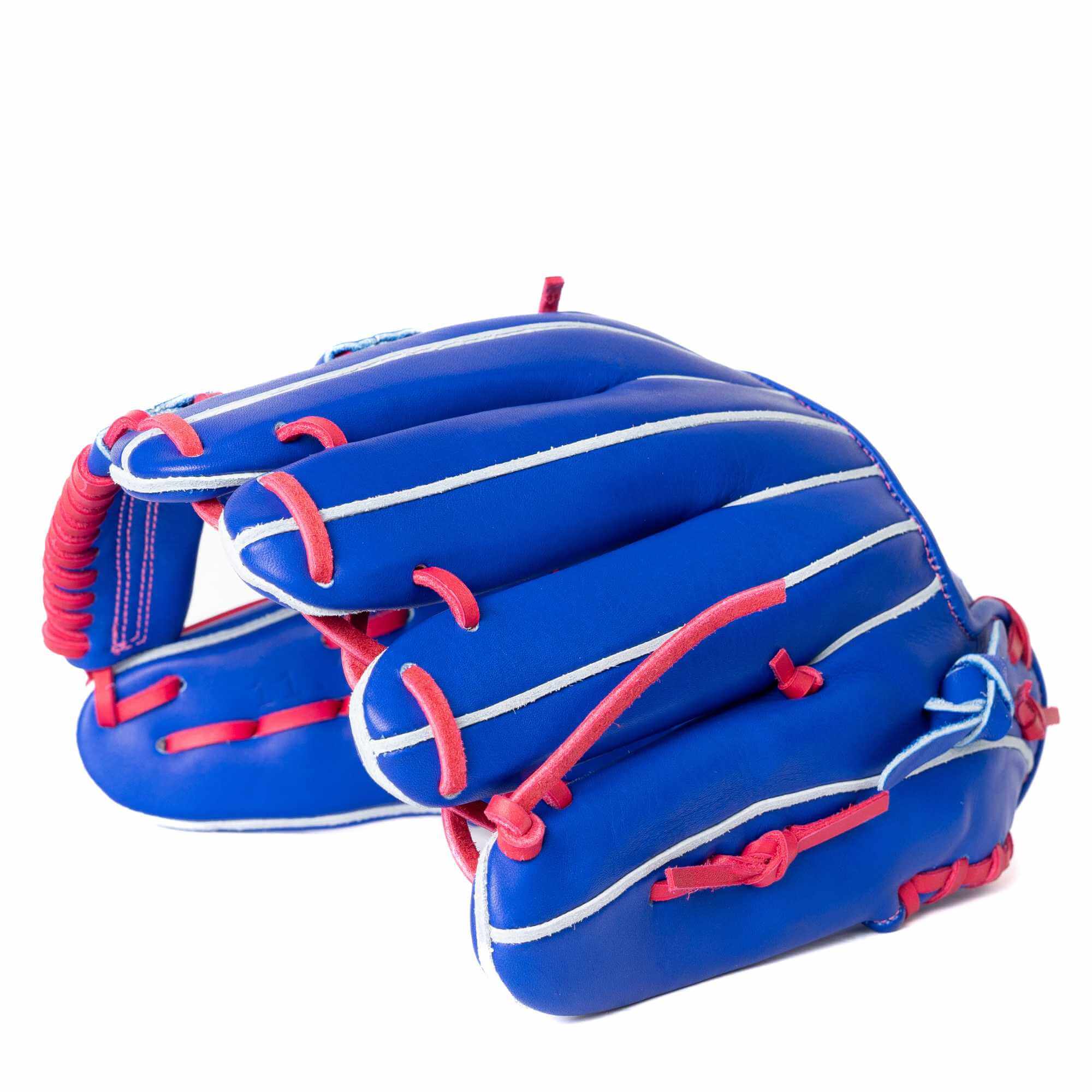 Jax Fielding Glove  EN-7 Infield Blue/Pink Single Post 11.75" - Image 2