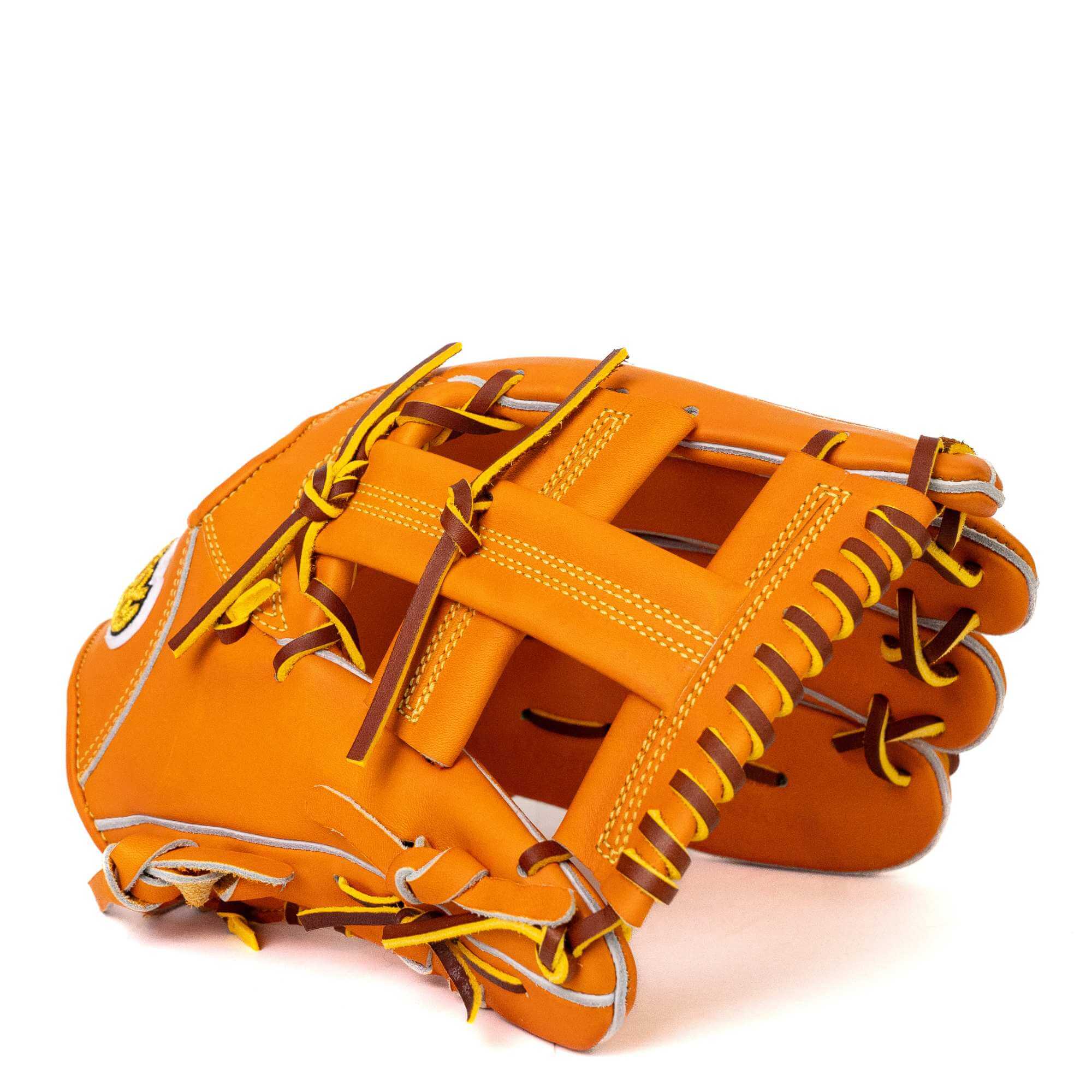 Jax Fielding Glove EN-7 Infield Single Post Orange Tan RHT 11.75" - Image 4