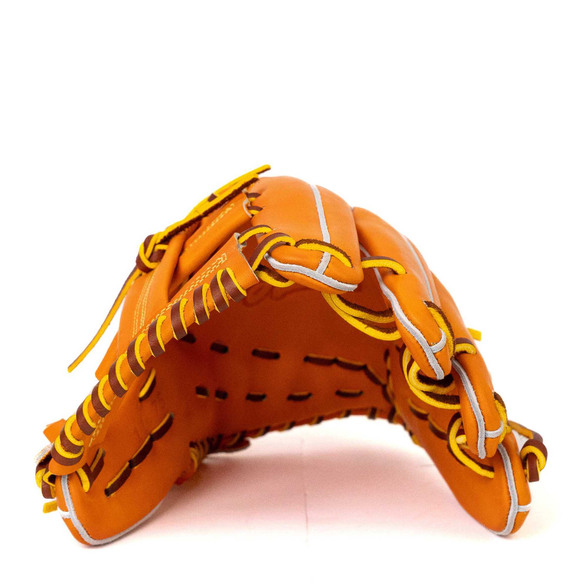 Jax Fielding Glove EN-7 Infield Single Post Orange Tan RHT 11.75" - Image 7