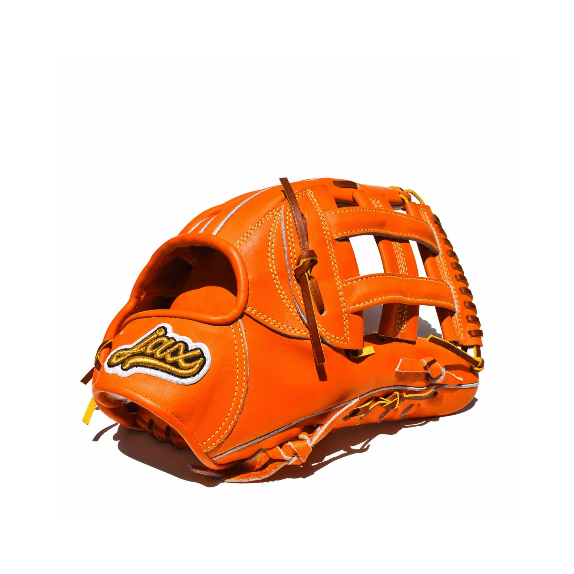 Jax Fielding Glove LJ-10S Infield/Outfield Orange Tan RHT 12.25" - Image 2