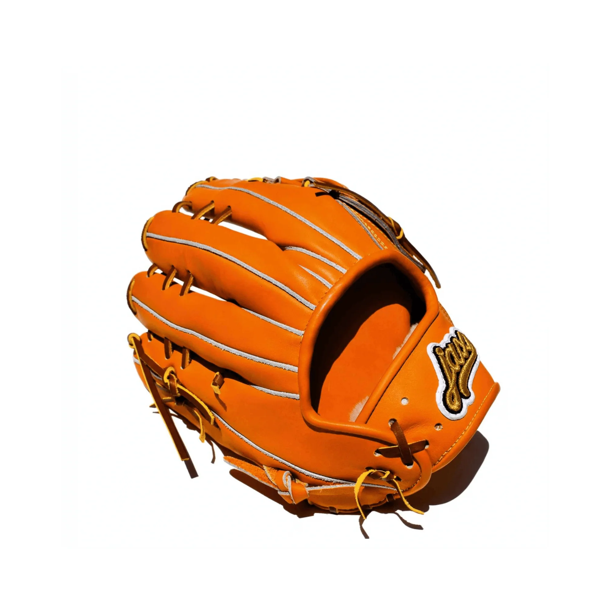 Jax Fielding Glove LJ-10S Infield/Outfield Orange Tan RHT 12.25" - Image 3