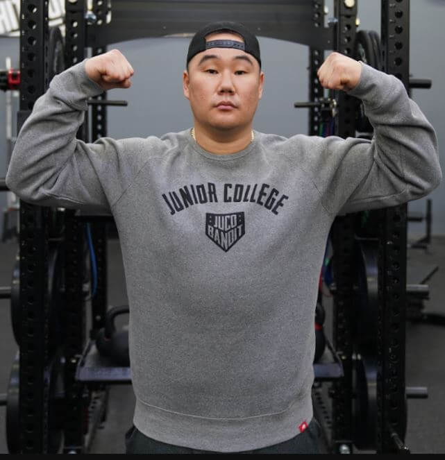 Juco Bandit Junior College Crewneck Grey - Image 4