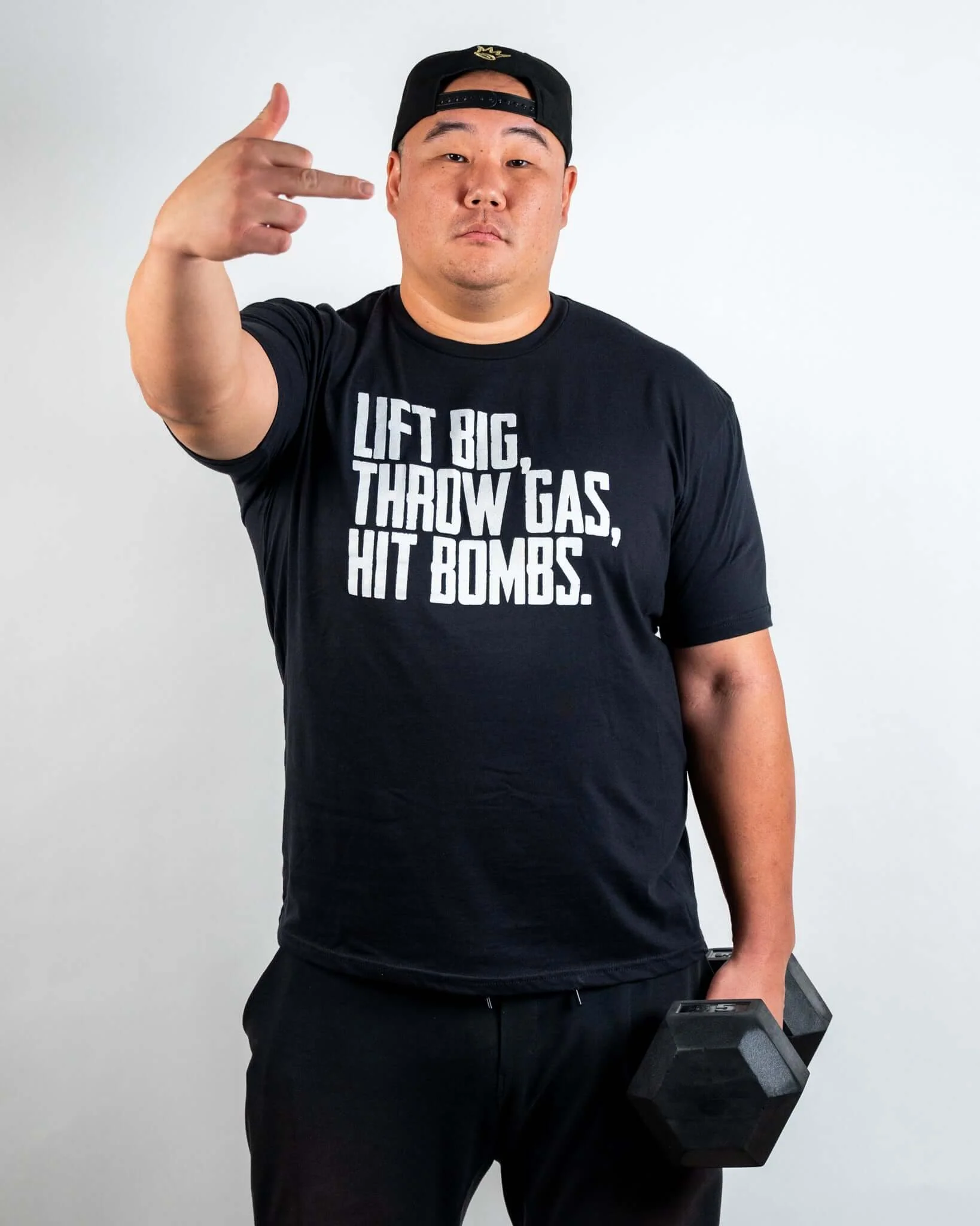 Juco Bandit Lift Big Throw Gas Hit Bombs T-Shirt Blk - Image 2