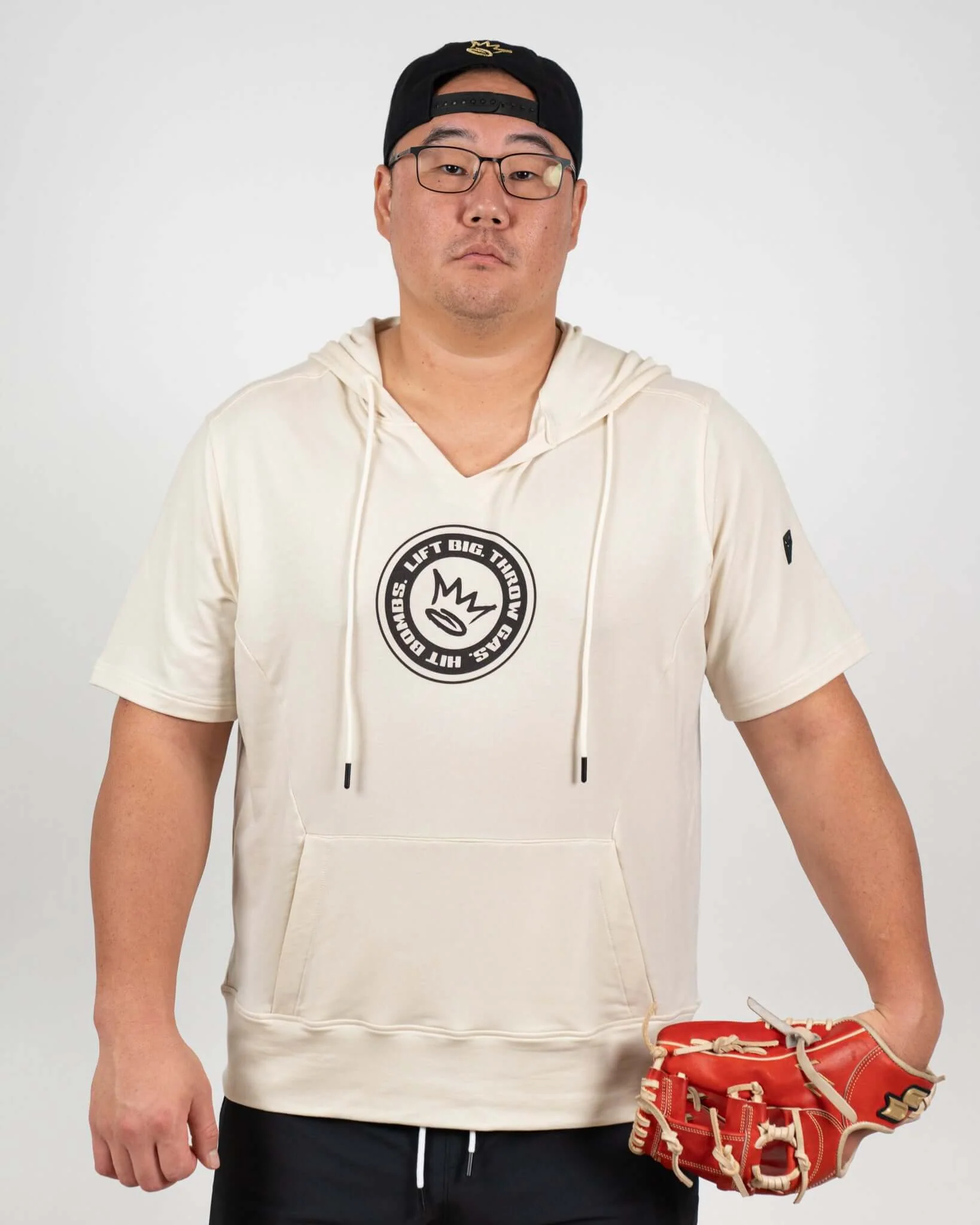 King of Juco Tan Short Sleeve Hoodie - Image 3