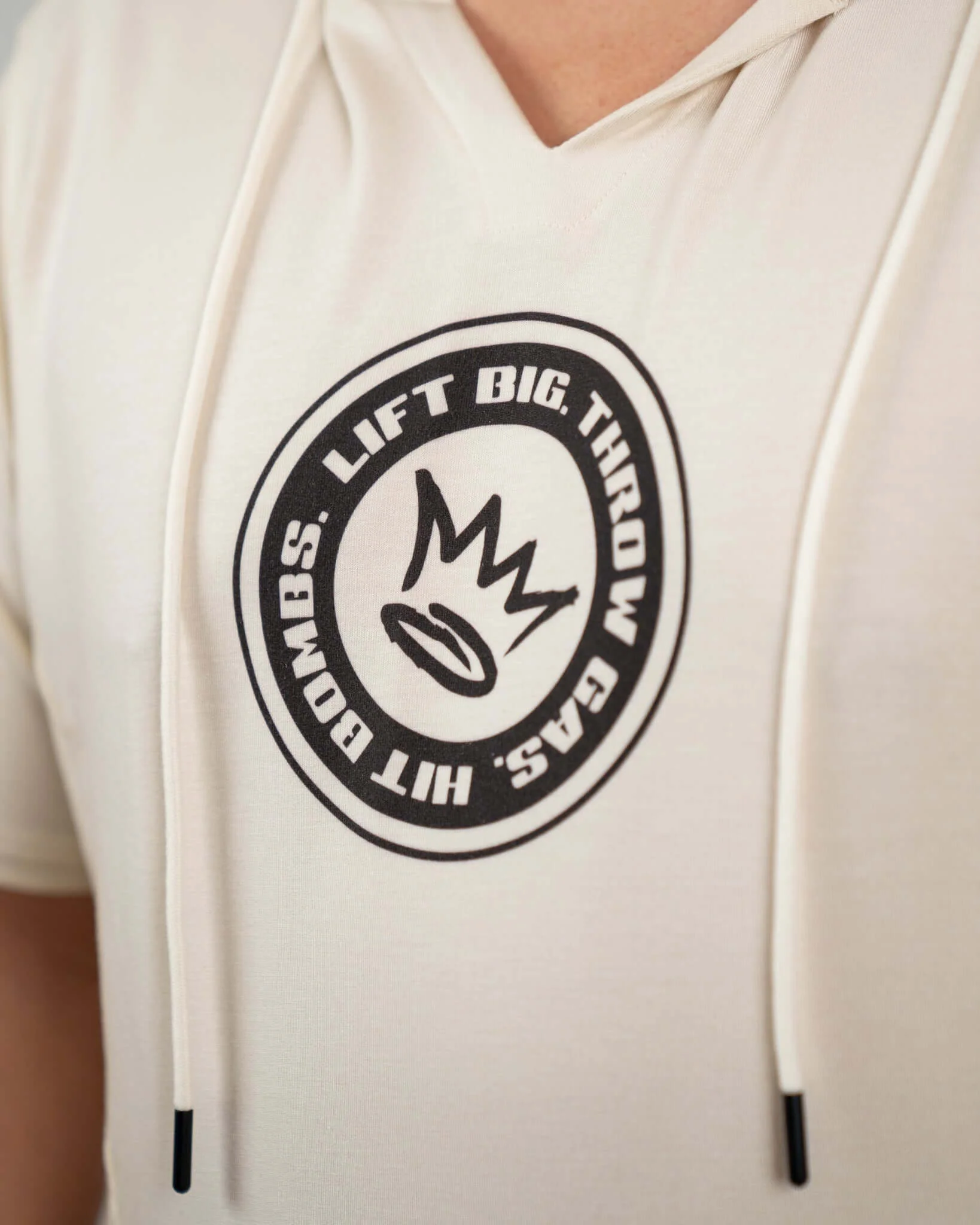 King of Juco Tan Short Sleeve Hoodie - Image 6