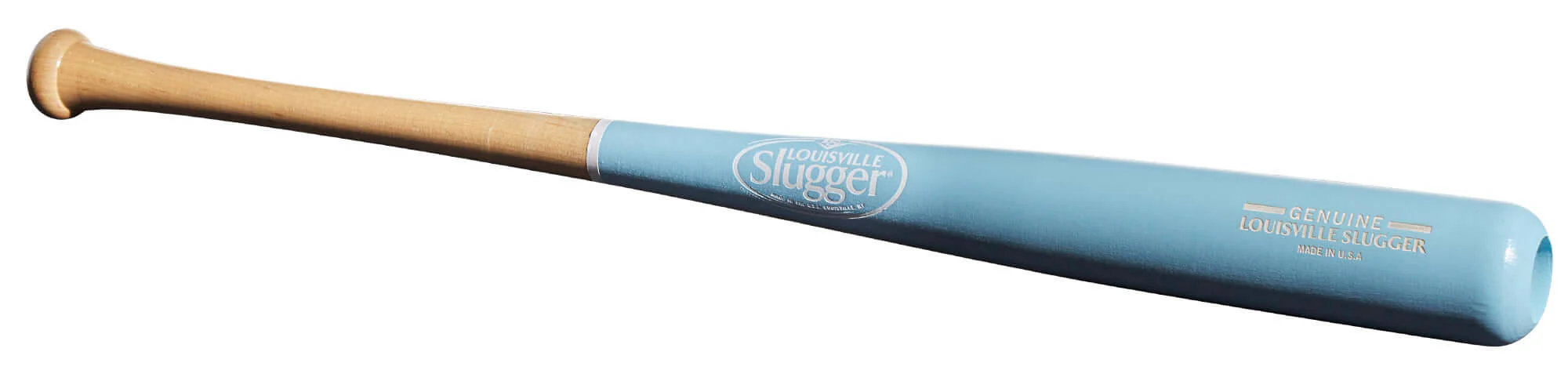 Louisville Slugger Genuine Mix Blue Wood Baseball Bat - Image 5