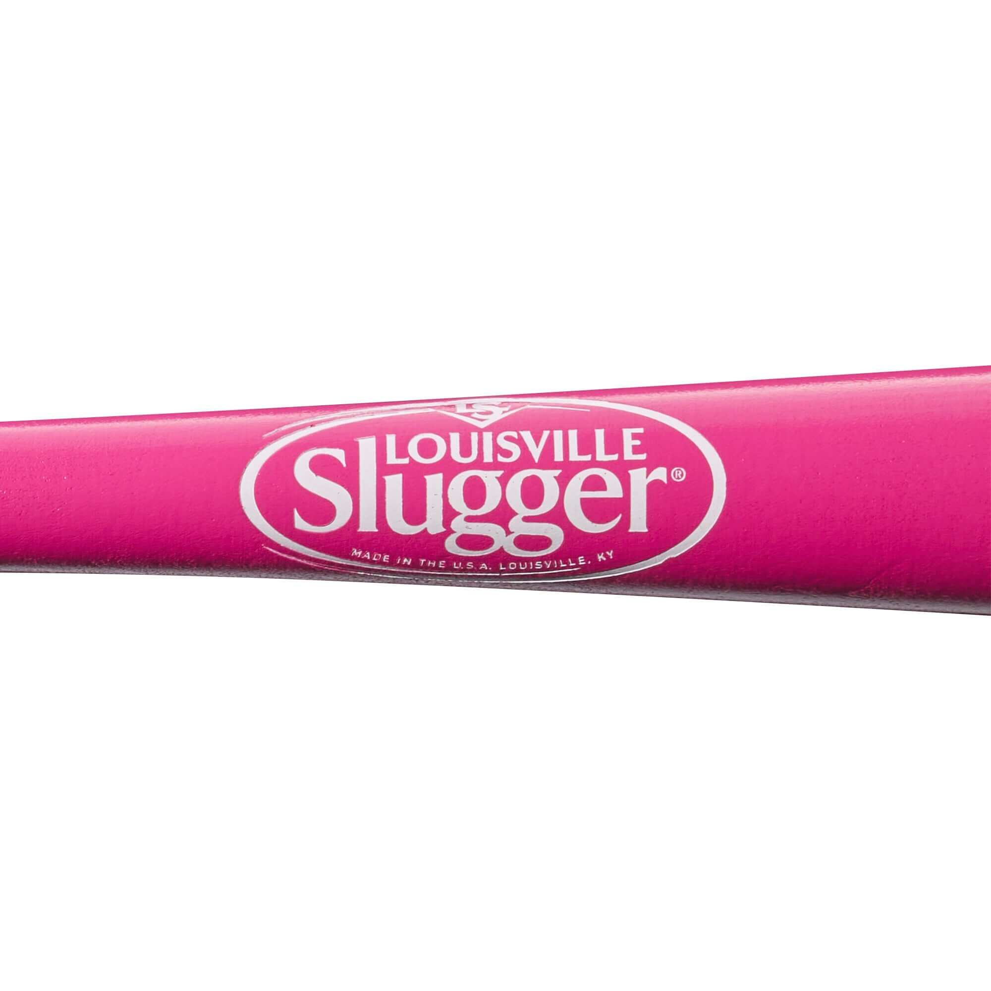 Louisville Slugger Genuine Mix Pink Wood Baseball Bat - Image 4