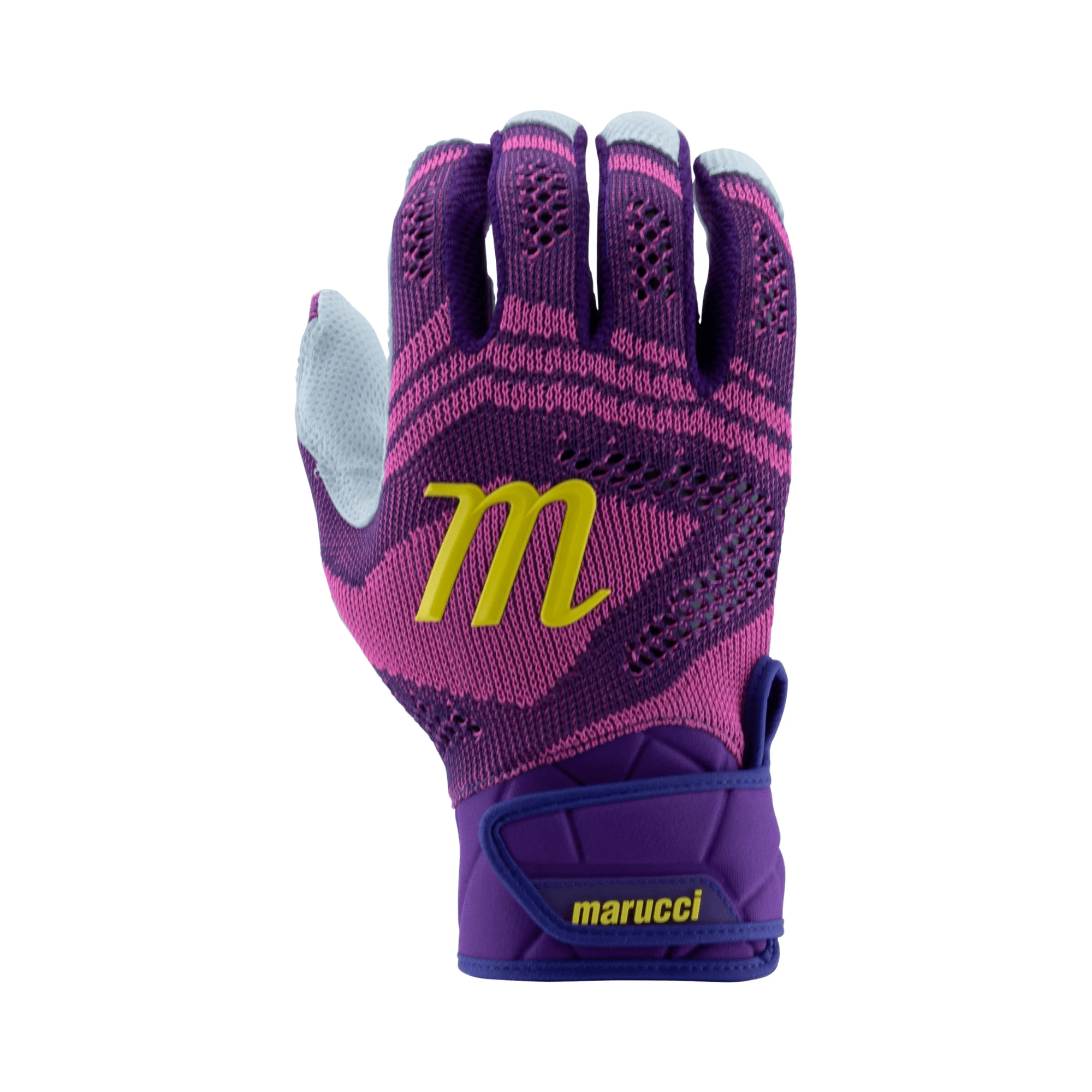 Marucci Breeze Knit V2 Batting Gloves Purple/Pink - Image 2