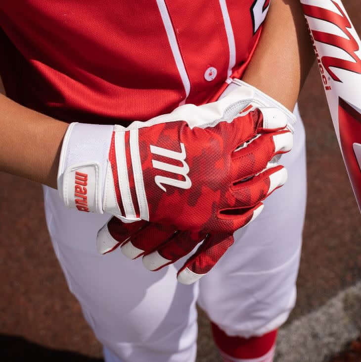 Marucci Crux Batting Gloves - Red - Image 5