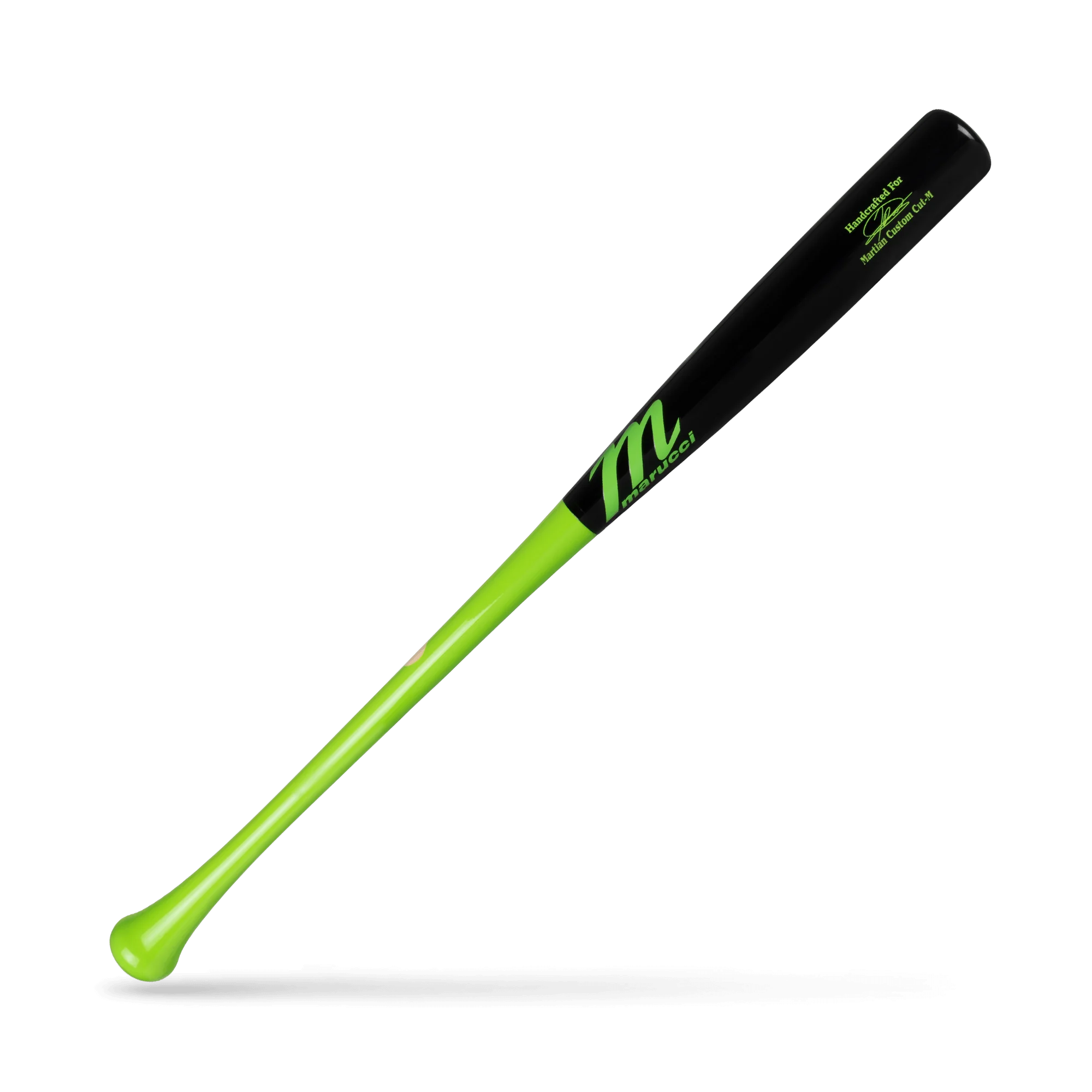 Marucci JD Martian Maple Pro Exclusive Lime Green/Black Wood Baseball Bat - Image 2